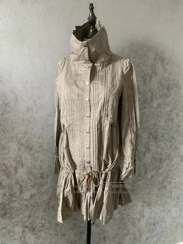 Burberry Burberry Silver Cotton Mid-Length Coat. Size M / US 6-8 / IT 42-44 - 8 Thumbnail