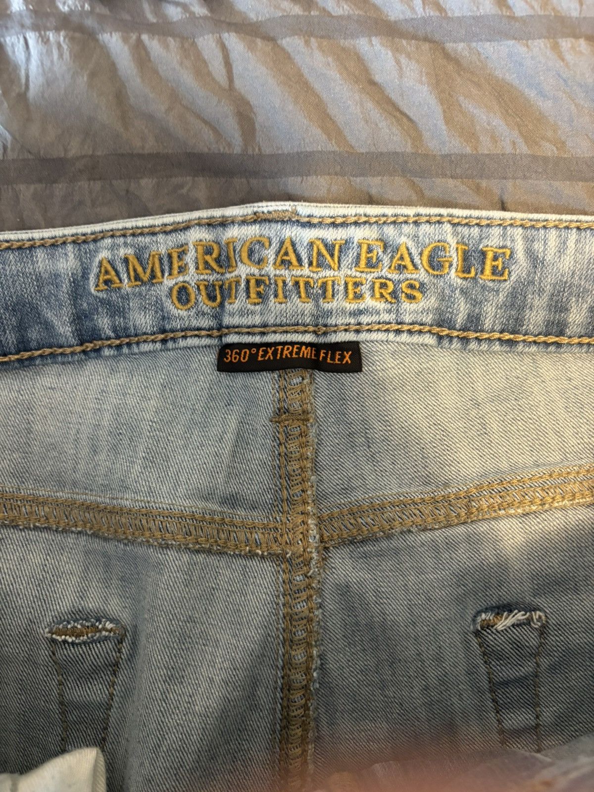 American Eagle Outfitters 36x30 Lightwash Jeans Size US 30 / EU 46 - 5 Thumbnail