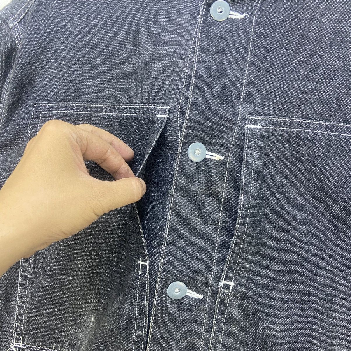Issey Miyake Issey Miyake Soft Denim Workwear Style Jacket Size US M / EU 48-50 / 2 - 7 Thumbnail