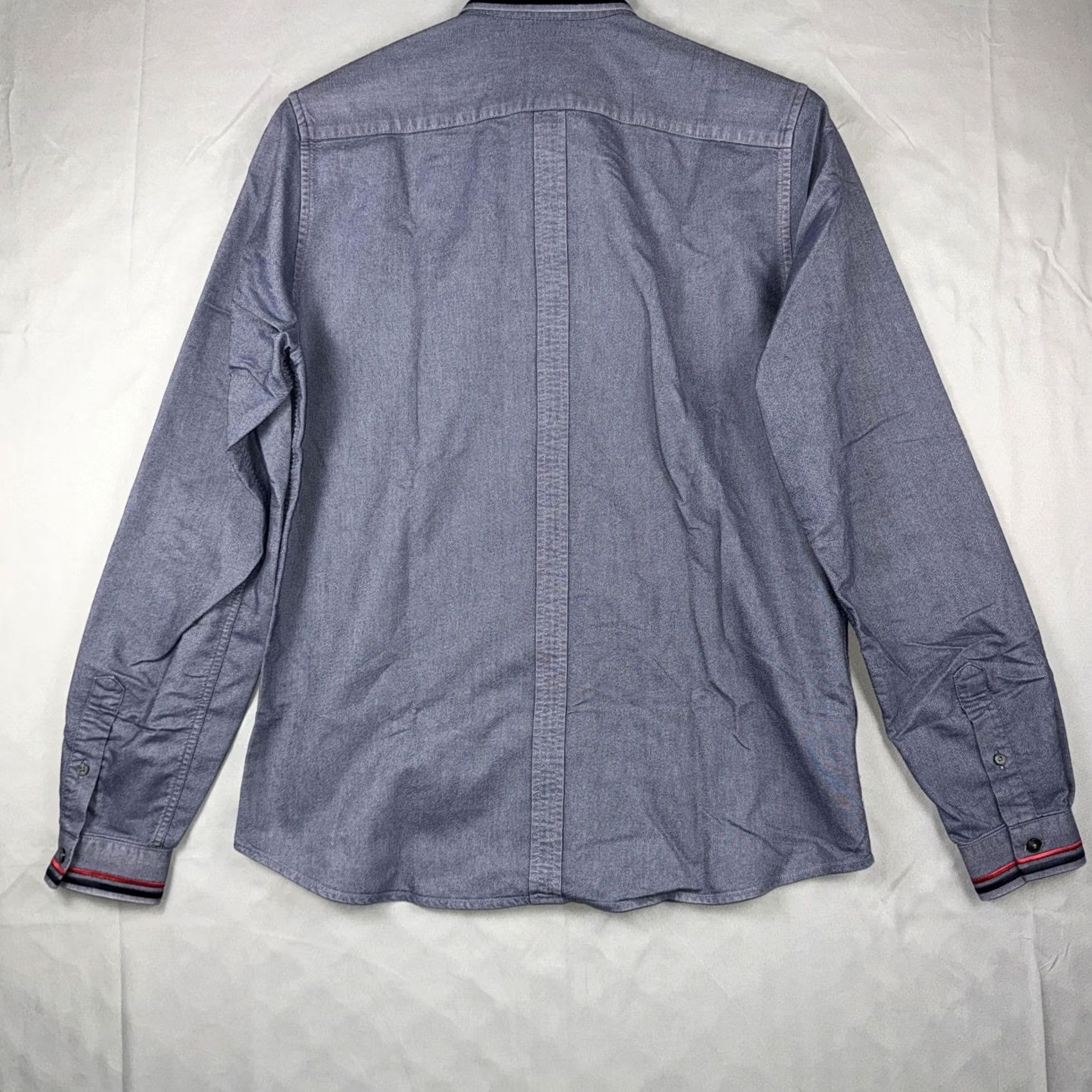 Fred Perry Fred Perry Shirt Mens M Blue Chambray Long Sleeve Button Front Casual Size US M / EU 48-50 / 2 - 2 Thumbnail