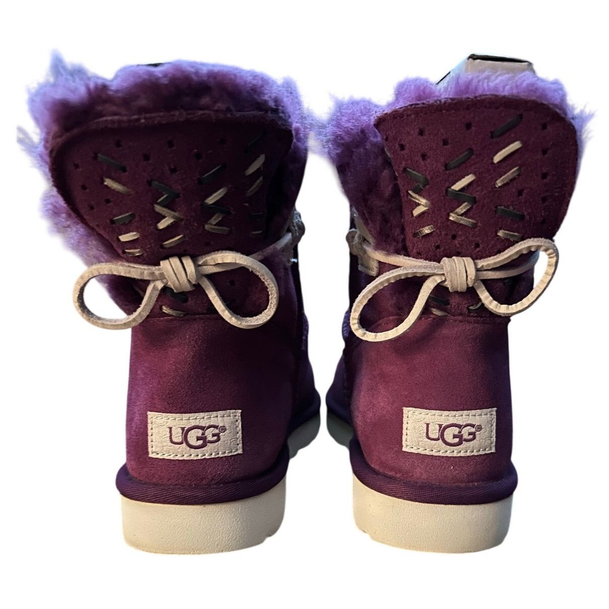 Ugg UGG PREOWNED EXCELLENT CONDITION - Purple suede boots lined Size US 10 / IT 40 - 4 Thumbnail