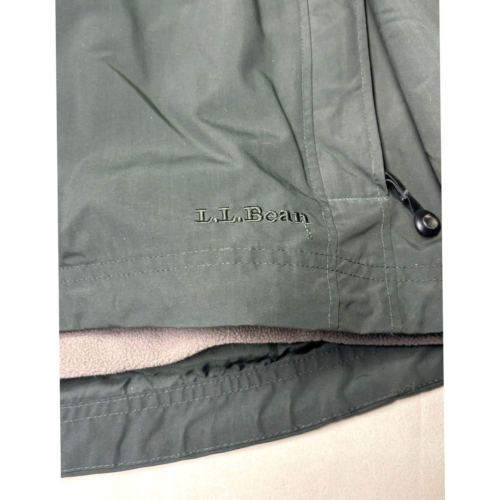 Vintage VINTAGE LL Bean Jacket Mens XLT Green Men Tall Light Fleece Lined Waterproof Outerwear Size US XL / EU 56 / 4 - 2 Thumbnail