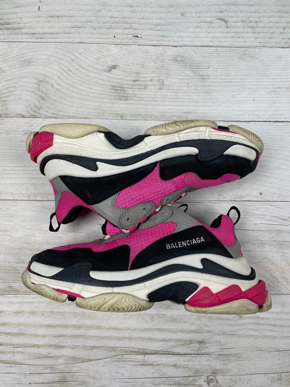 Balenciaga Balenciaga Triple S Pink Black Grey Sneaker Y2K Size US 8.5 / EU 41-42 - 5 Thumbnail
