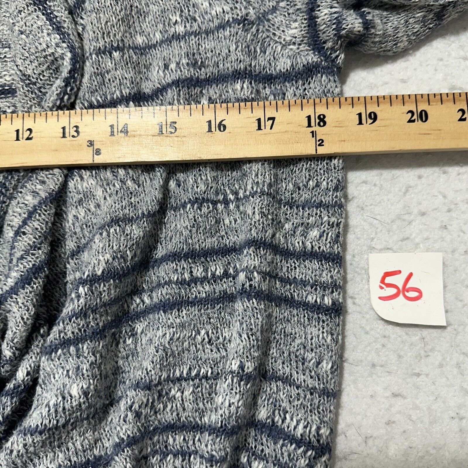 Hollister Hollister XS Waterfall Cardigan Gray Blue Striped Sweater Size XS / US 0-2 / IT 36-38 - 10 Thumbnail
