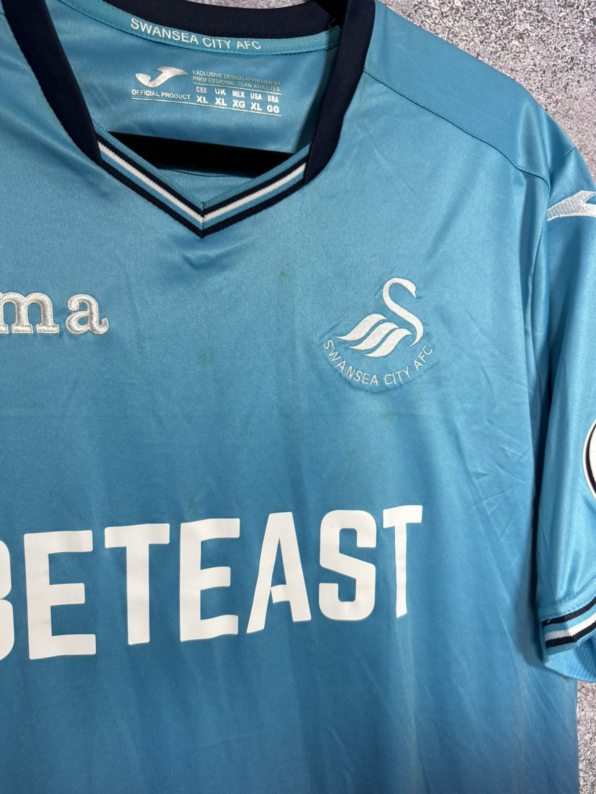 Joma × Vintage Vintage Swansea City 2016/17 Joma Away Soccer Jersey Size US XL / EU 56 / 4 - 9 Thumbnail