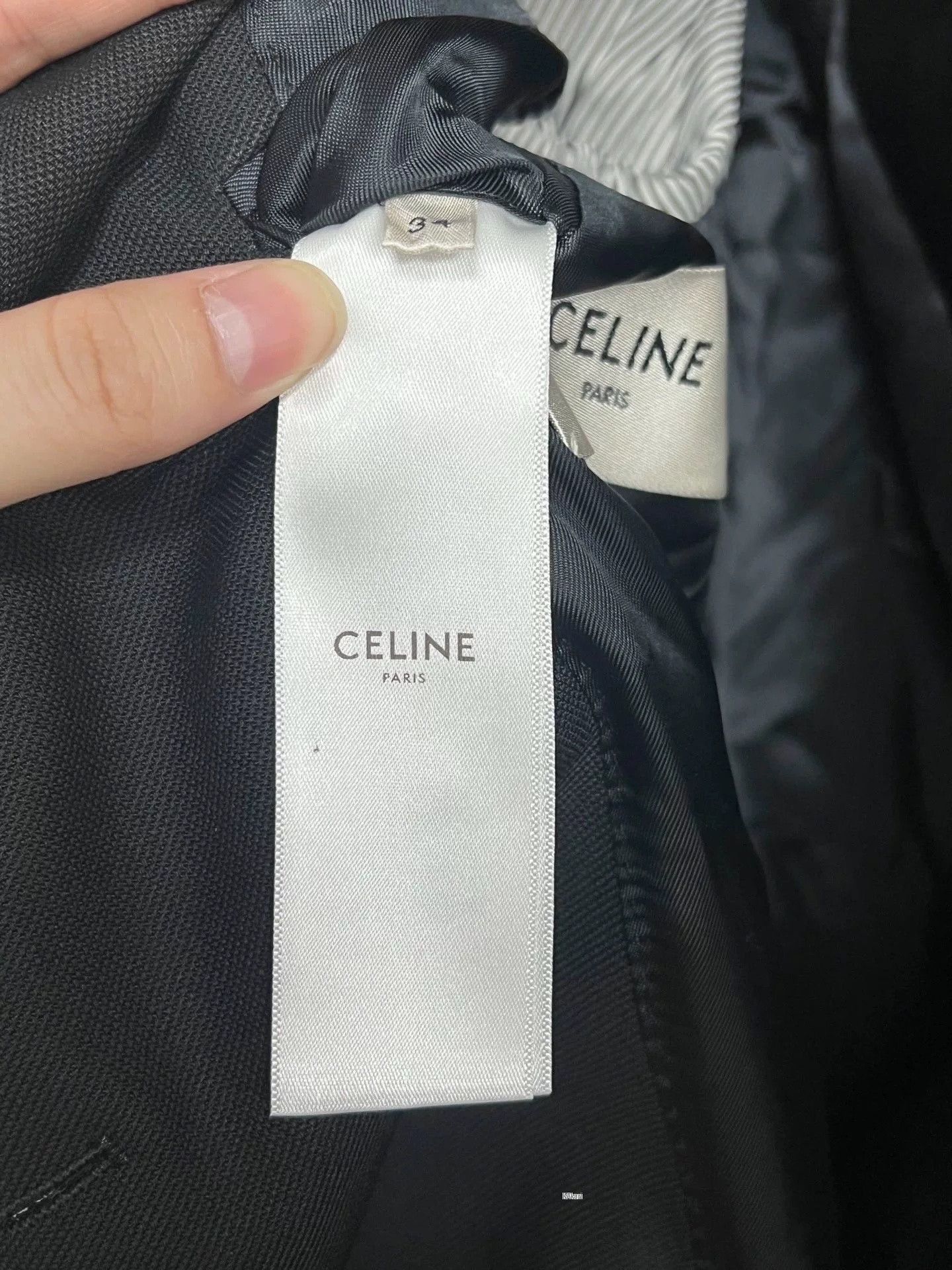 Celine Celine Black Peak Lapel Double-Breasted Blazer Size US 7 / EU 40 - 3 Thumbnail