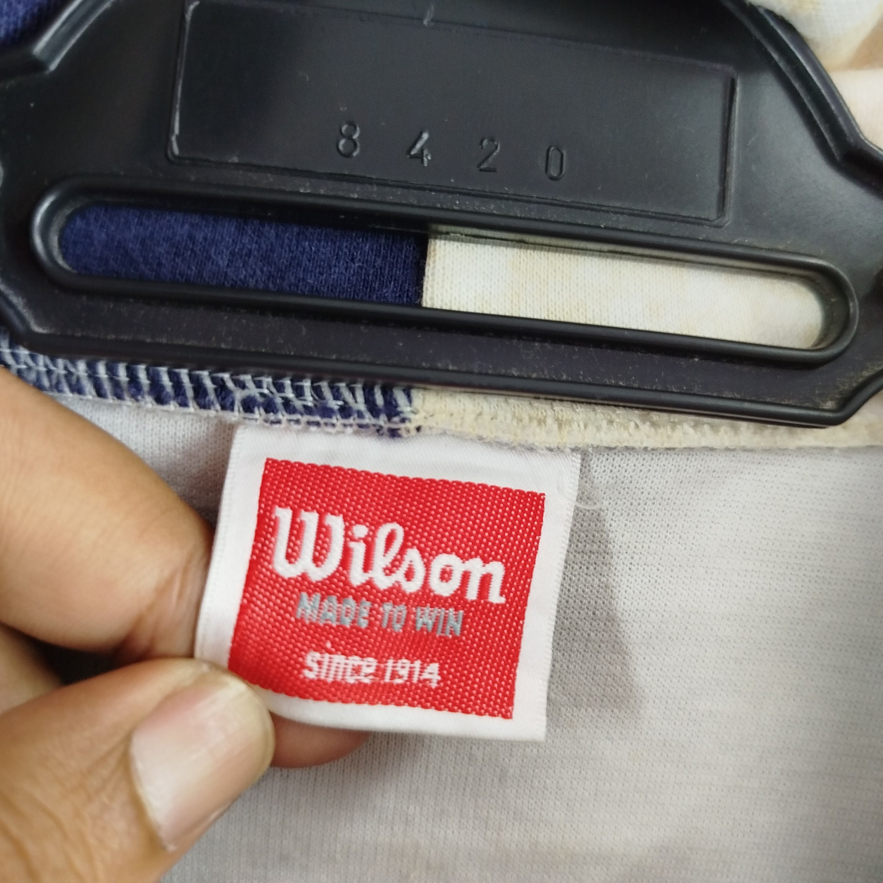 Japanese Brand × Wilson Vintage Wilson Embroidery Big Spell Out Logo Made In Japan Size US M / EU 48-50 / 2 - 4 Thumbnail