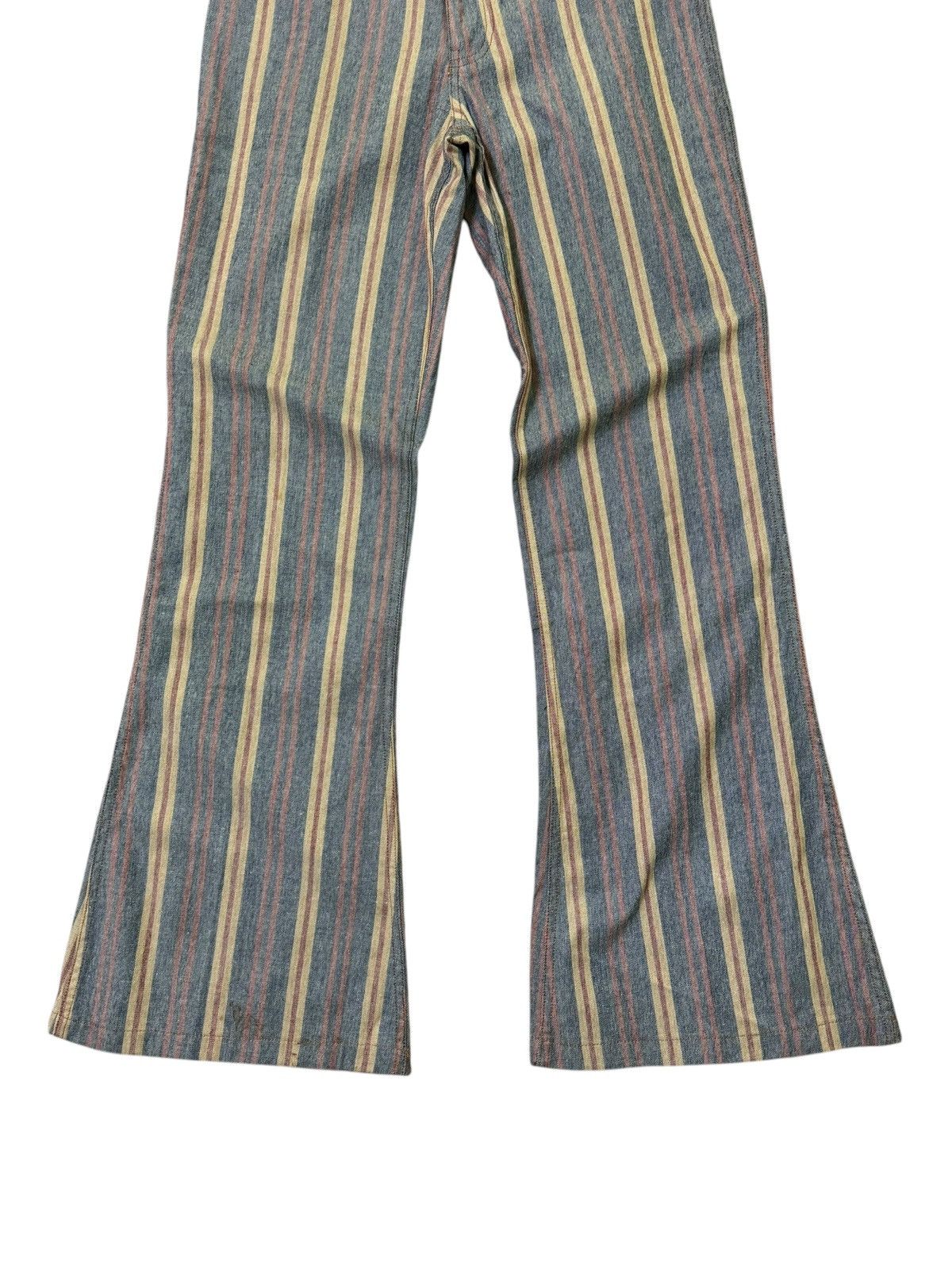 Hysteric Glamour Retro Striped Flared Pants with Boho Vibes Size US 27 - 6 Thumbnail