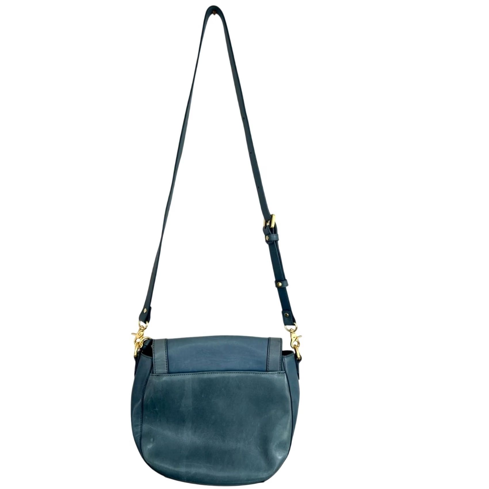 BRAHMIN Brahmin Crossbody Purse Southcoast Sonny Teal Aqua Blue Topaz Turnlock Womens Bag Size ONE SIZE - 7 Thumbnail