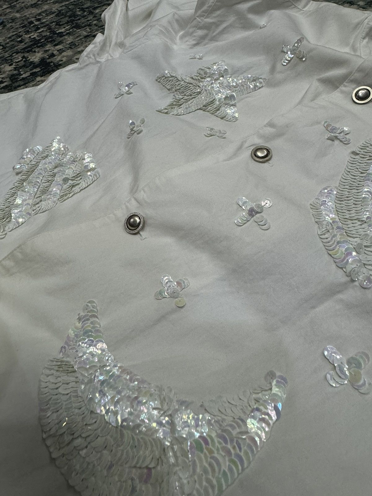 Issey Miyake ISSEY MIYAKE I.S SEQUIN SHIRT BUTTON UPS Size US M / EU 48-50 / 2 - 8 Thumbnail