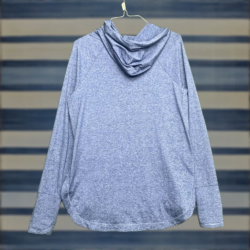 Athleta Athleta Hoodie Shirt Womens Small Uptempo Funnel Neck Athleisure Pullover Gym Blue Regular Size S / US 4 / IT 40 - 1 Thumbnail