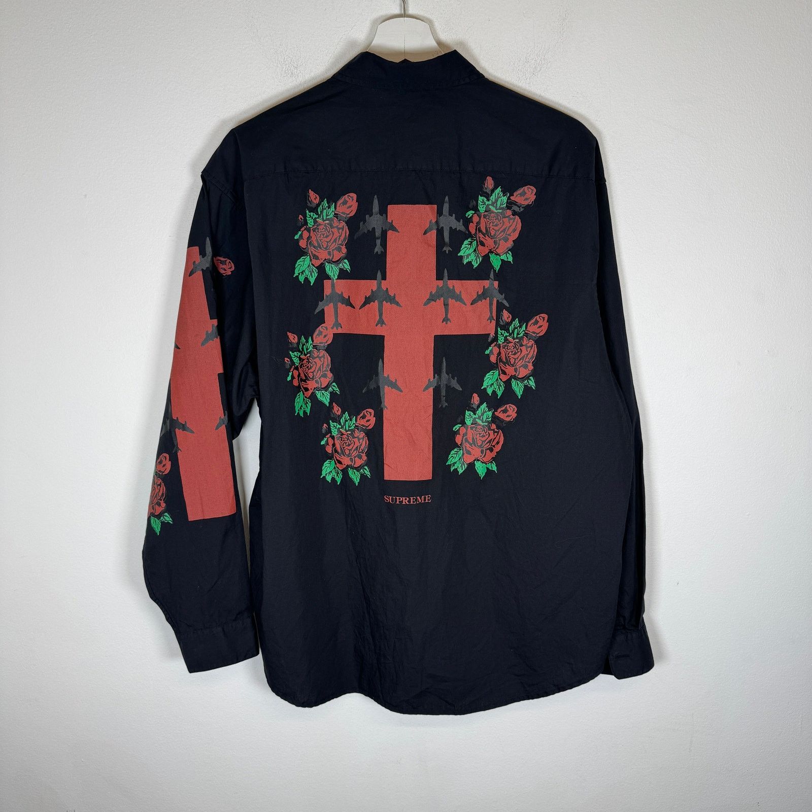 Supreme Supreme Black 'Destruction Of Purity' Button-Up Shirt Size M Size US M / EU 48-50 / 2 - 3 Thumbnail