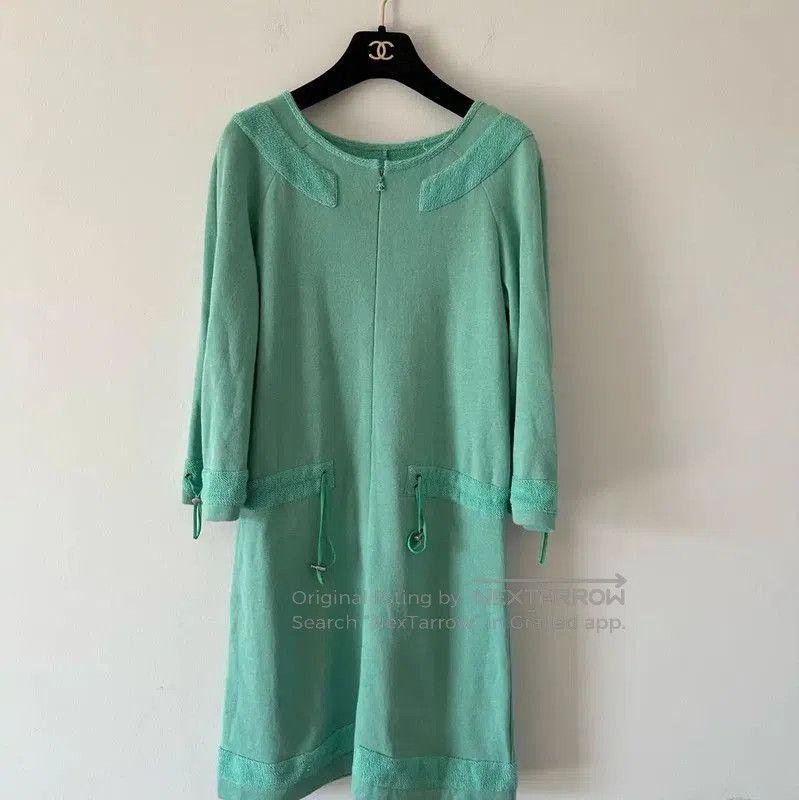Chanel Chanel Green Cotton Dress for Women . Size S / US 4 / IT 40 - 1 Thumbnail
