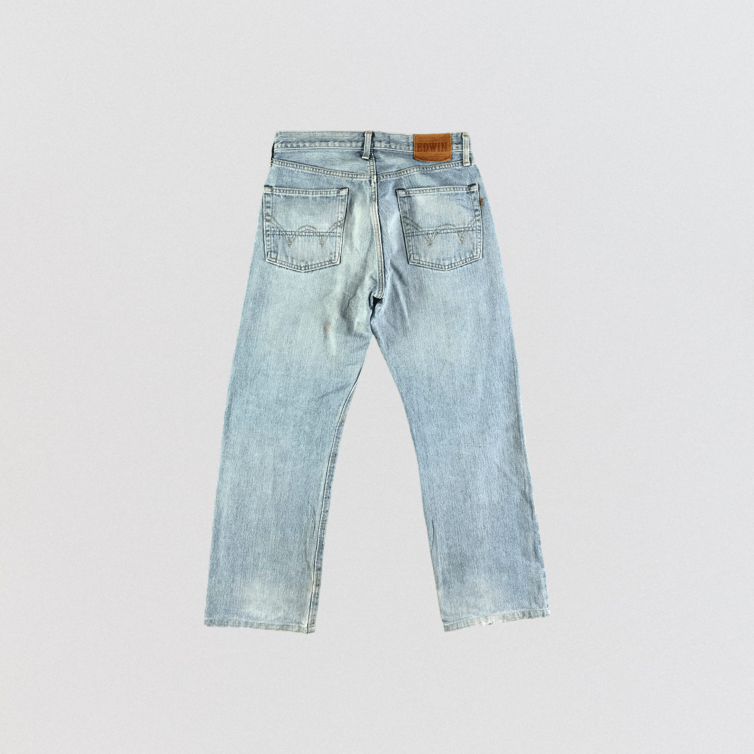 Edwin Vintage Light Wash Edwin 505 Selvedge Jeans-JM3639 Size US 31 - 2 Thumbnail