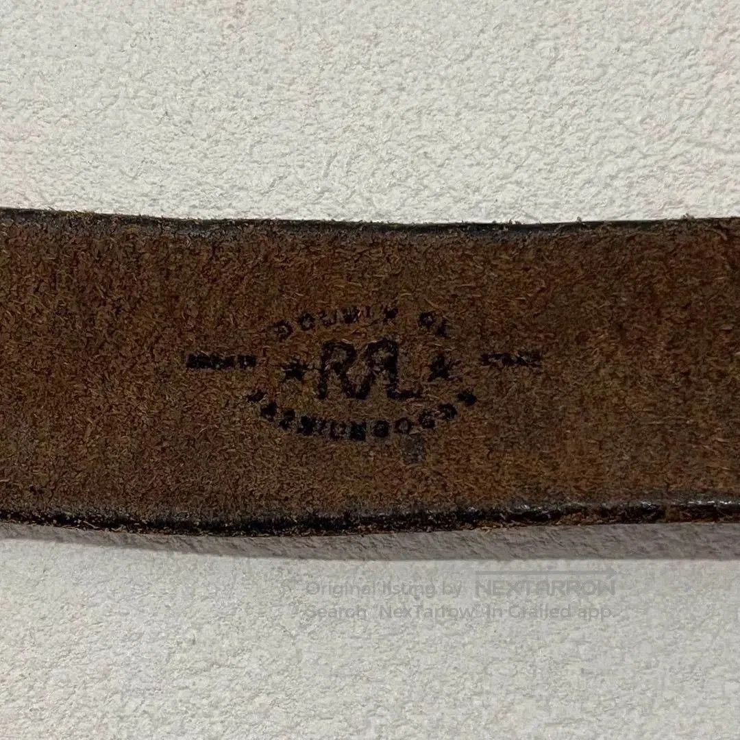 RRL Ralph Lauren RRL Classic Military Style Leather Belt. Size ONE SIZE - 6 Thumbnail