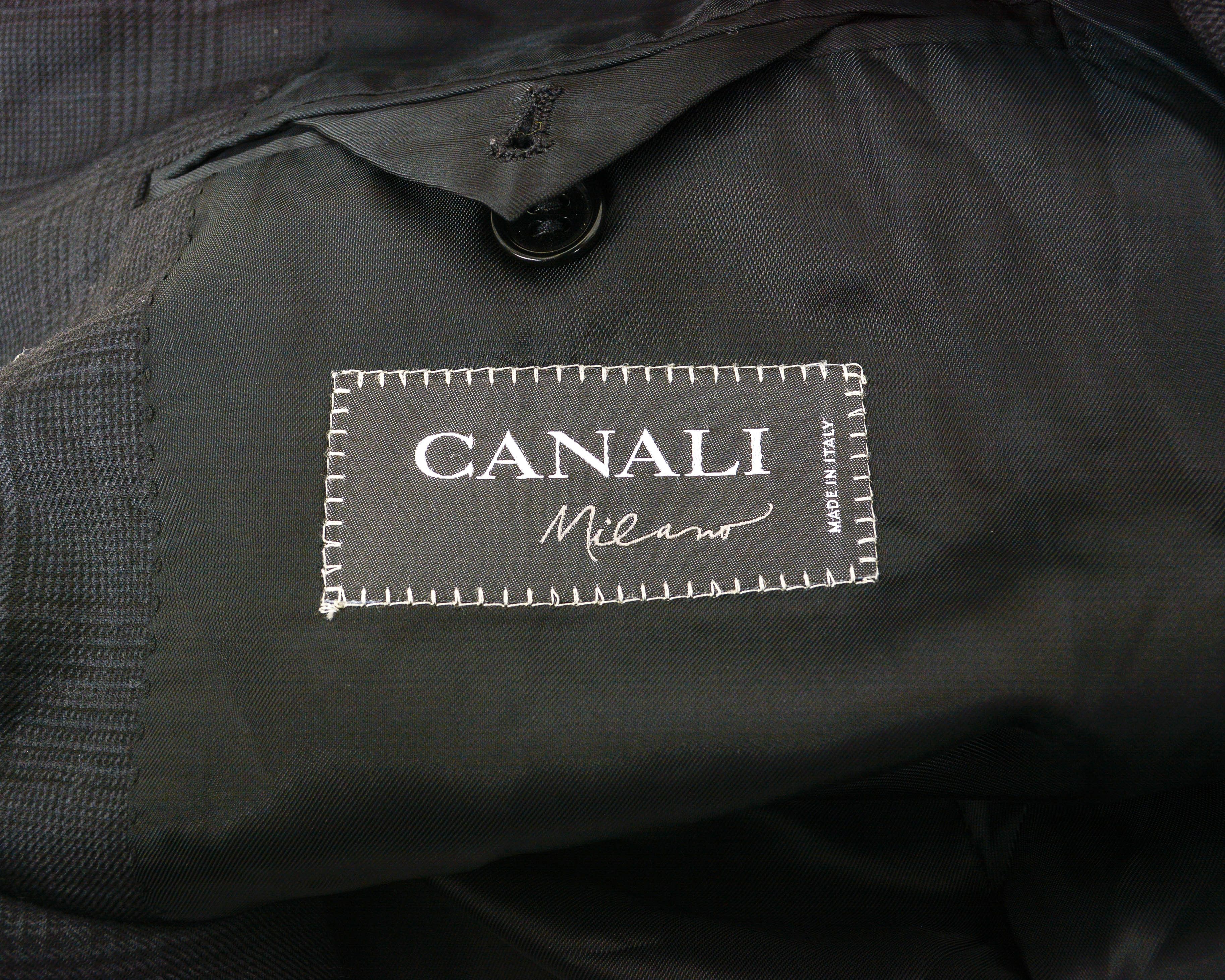 Canali Men's UK 40 US Suit M Blazer Coat Wool Pinstriped EU 50 Size 40R - 5 Thumbnail