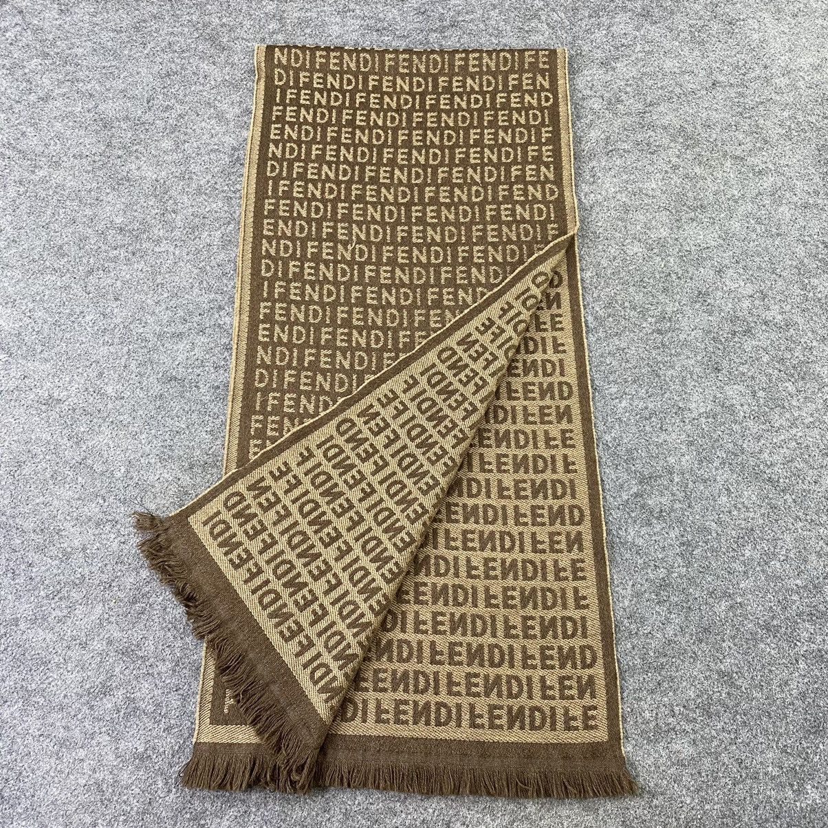 Fendi × Vintage Fendi Monogram Scarf / Muffler / Neckwear-K048 Size ONE SIZE - 4 Thumbnail