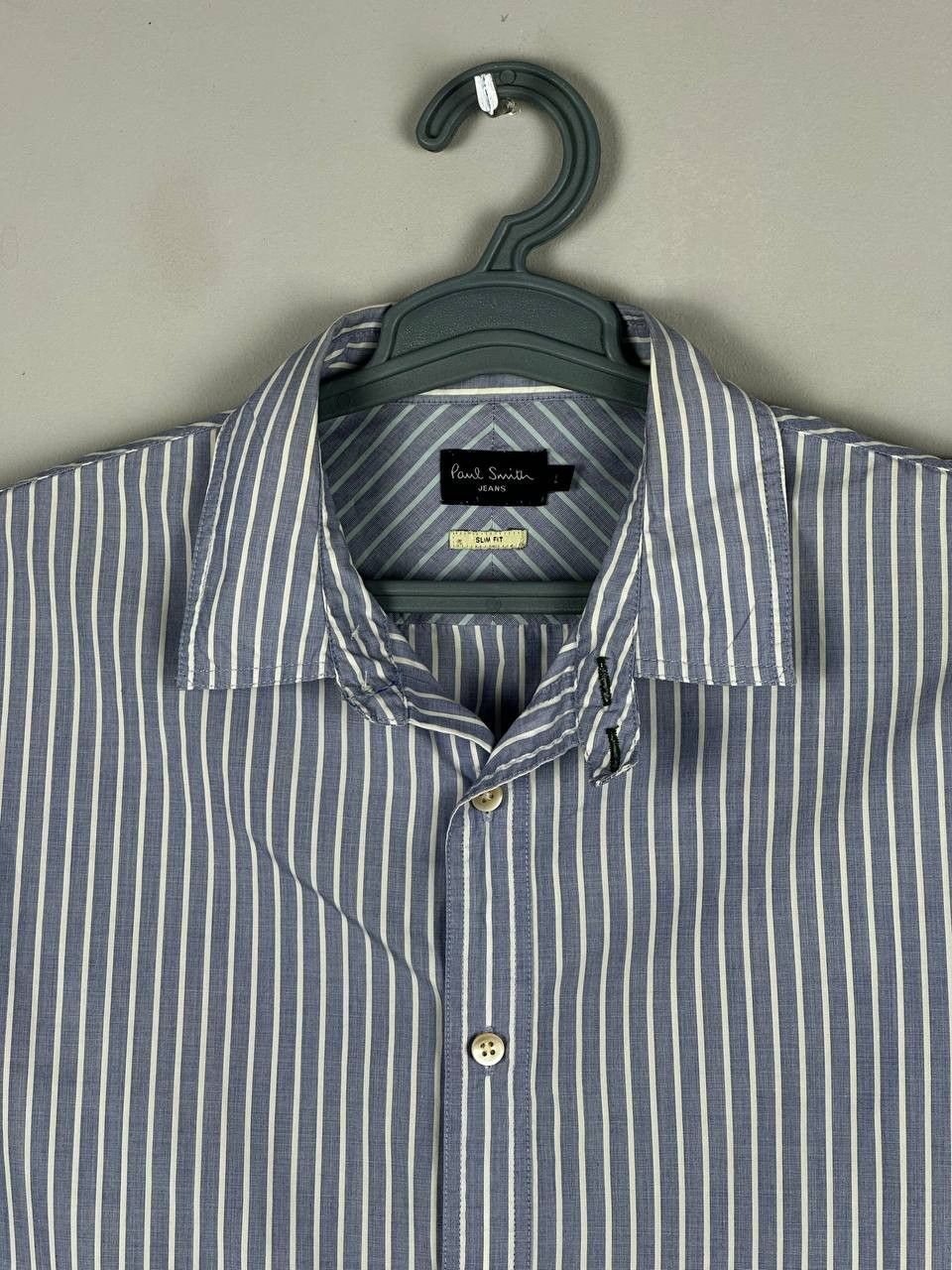 Paul Smith Paul Smith Designer Luxury Striped Cotton Shirt Size US L / EU 52-54 / 3 - 4 Thumbnail