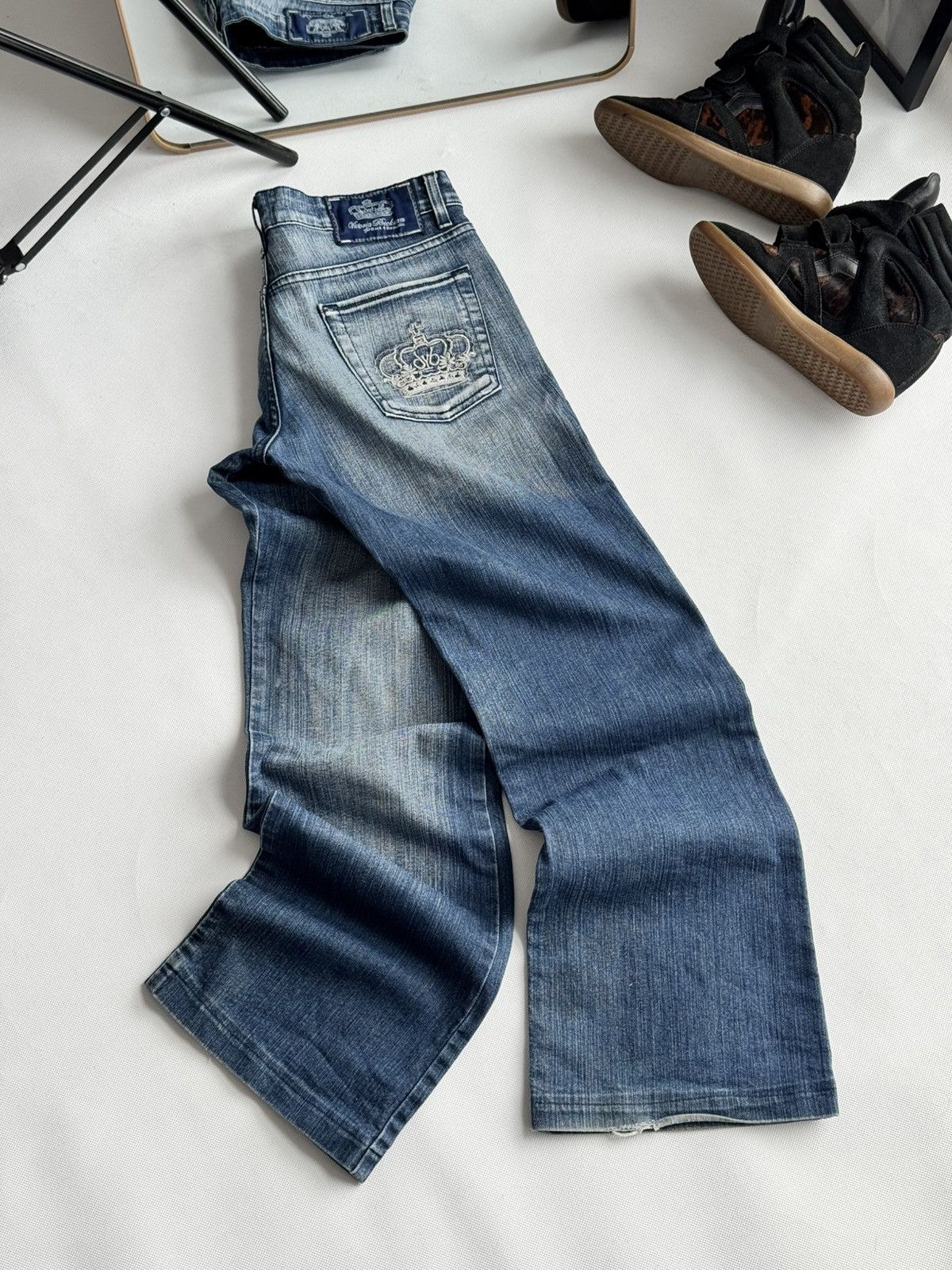 Victoria Beckham RARE VICTORIA BECKHAM FLARE JEANS Y2K If six was nine style Size 27" / US 4 / IT 40 - 2 Thumbnail