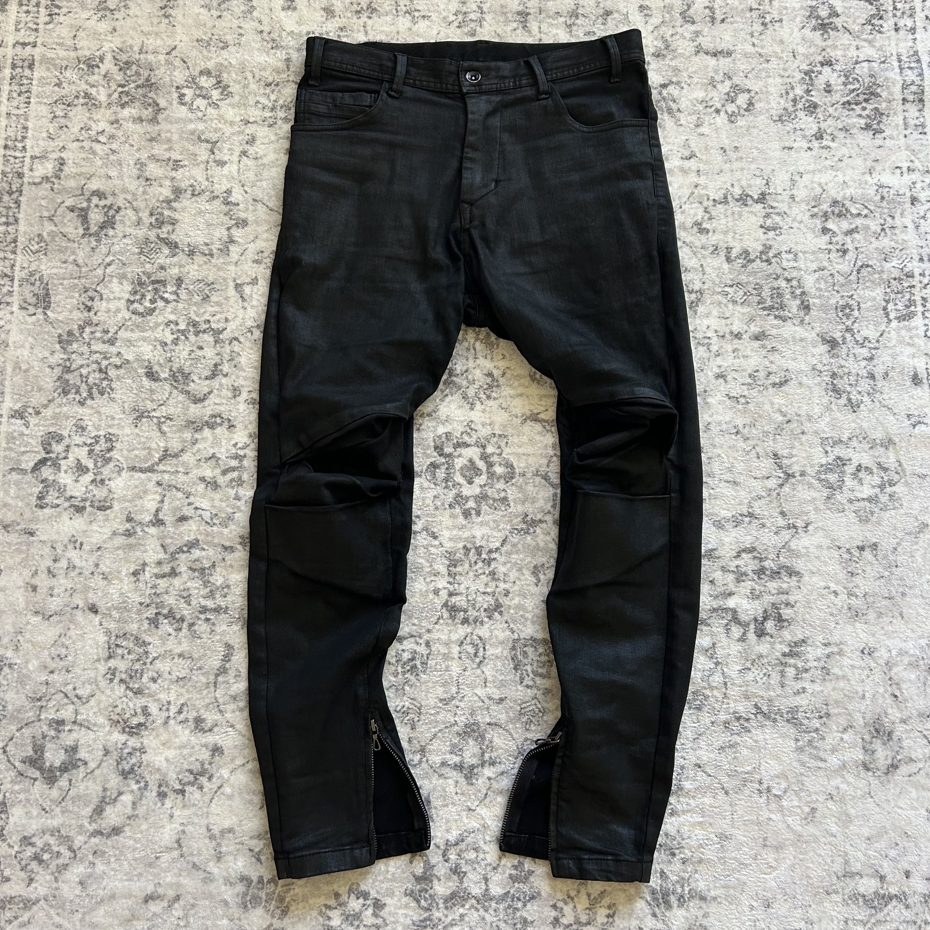 Japanese Brand × Julius Julius Drop Crotch Wax Jeans | Grailed