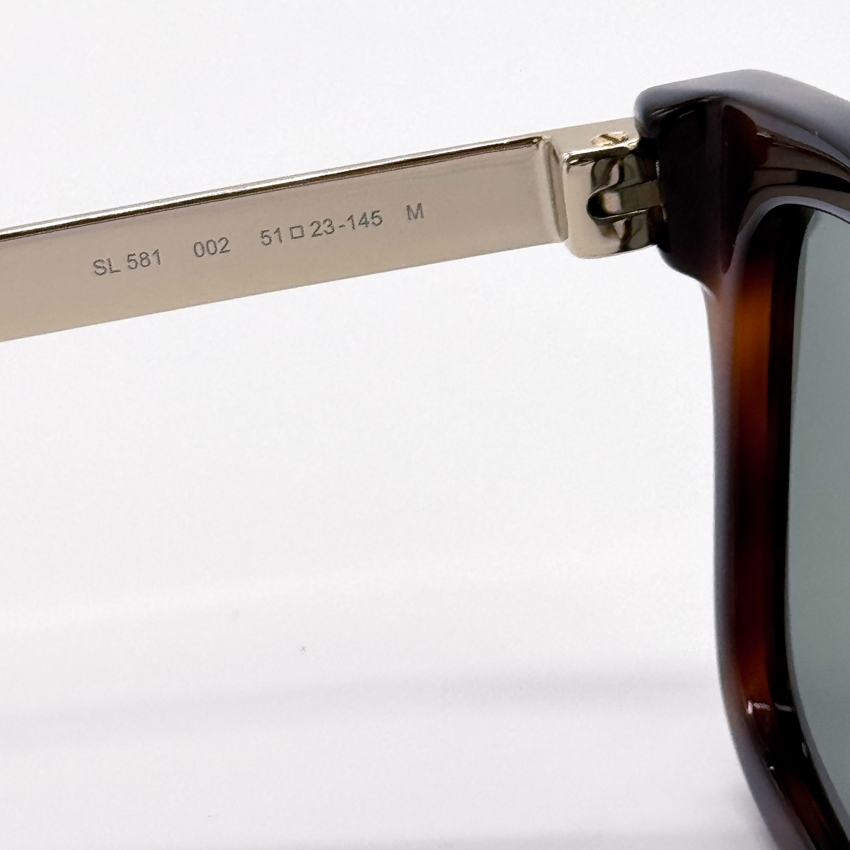Yves Saint Laurent NEW SAINT LAURENT SL 581 002 HAVANA GREEN MEN SUNGLASSES Size ONE SIZE - 9 Thumbnail