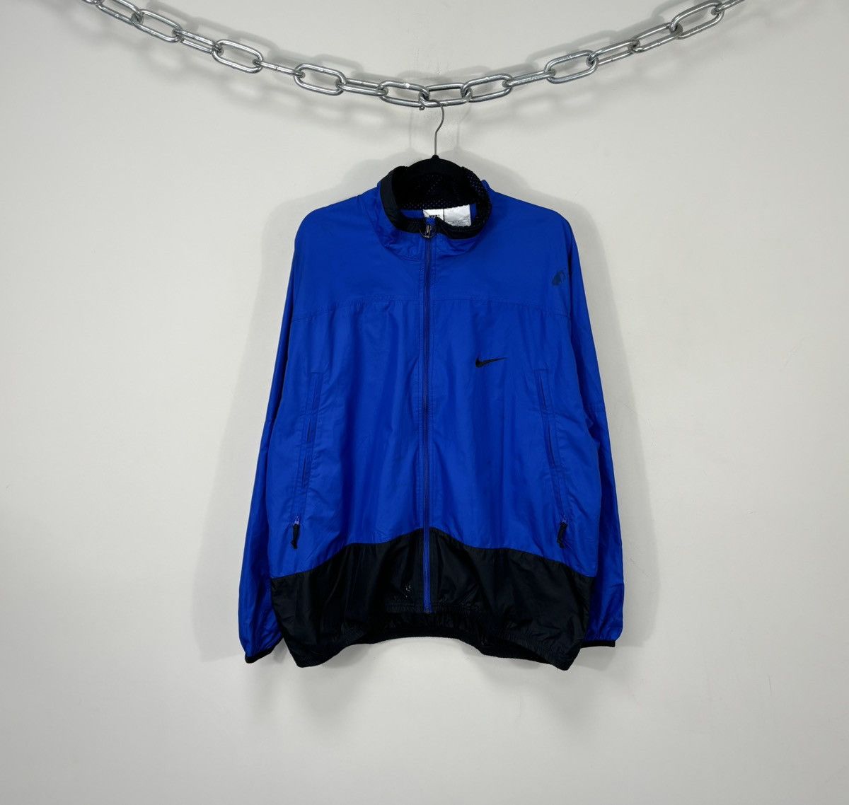 Nike Vintage 90s Nike Y2K Retro Hype Baggy Nylon Track Jacket Size US XL / EU 56 / 4 - 1 Thumbnail