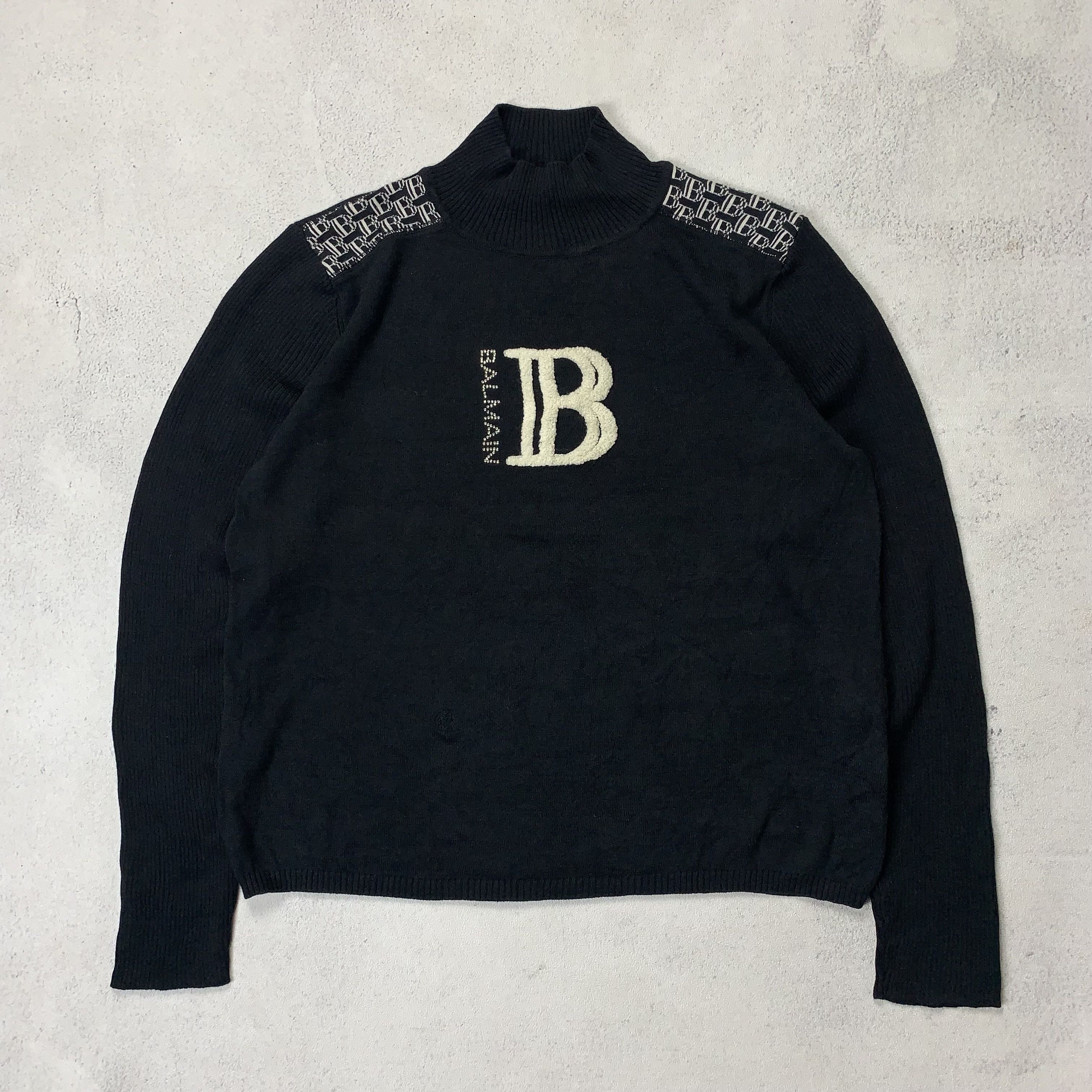Pierre Balmain Vintage Balmain Paris Knit Sweater Jumper Size S / US 4 / IT 40 - 1 Thumbnail