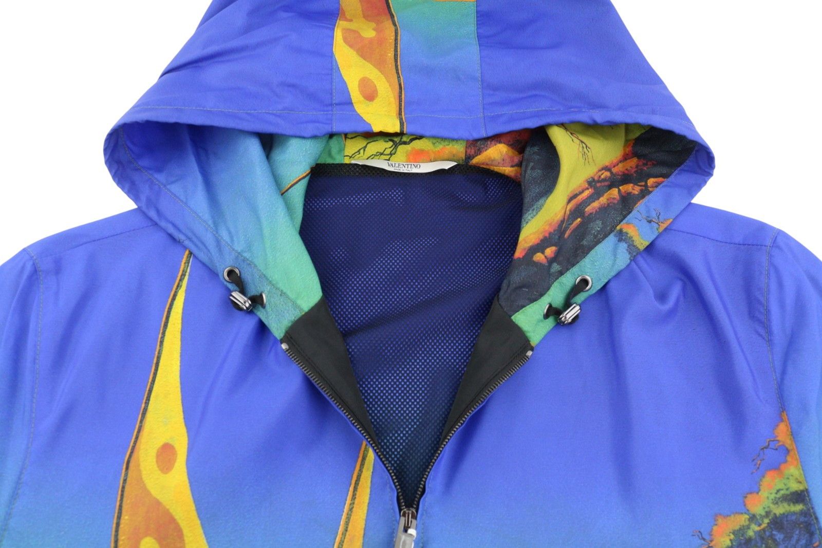 Valentino Dragon Print 48 Hooded Mesh Zip Lightweight 86770 Size US M / EU 48-50 / 2 - 5 Thumbnail