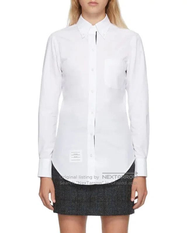 Thom Browne Thom Browne White Cotton Women's Shirt . Size XL / US 12-14 / IT 48-50 - 6 Thumbnail