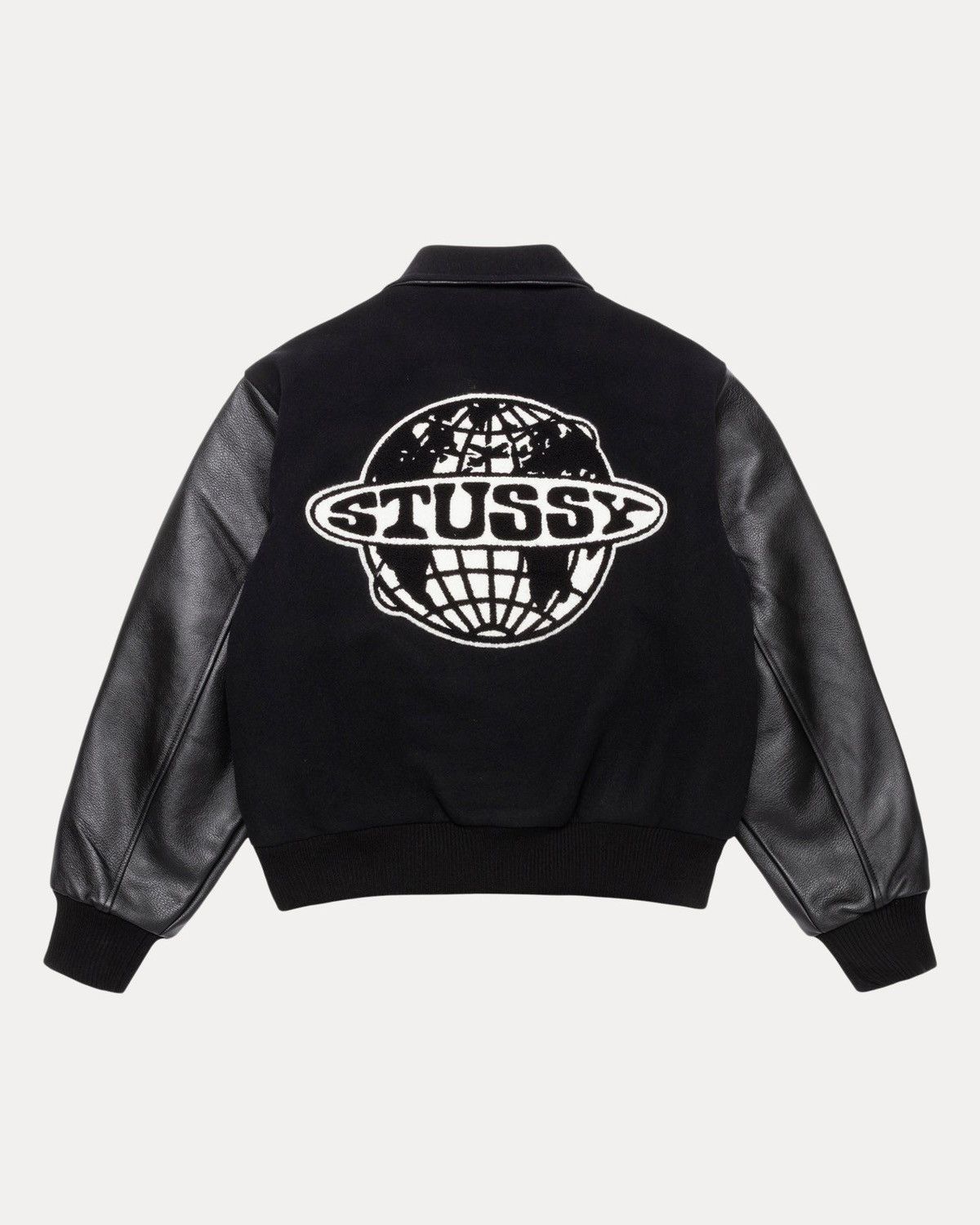 ジャケット・アウター STUSSY LEATHER FLIGHT JACKET Stussy Leather Flight Jacket Black - Wonder Jackets