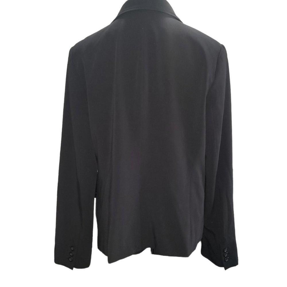 Designer CT1107 LC Lauren Conrad Black Ladies Lined Blazer 14 Size XL / US 12-14 / IT 48-50 - 4 Thumbnail