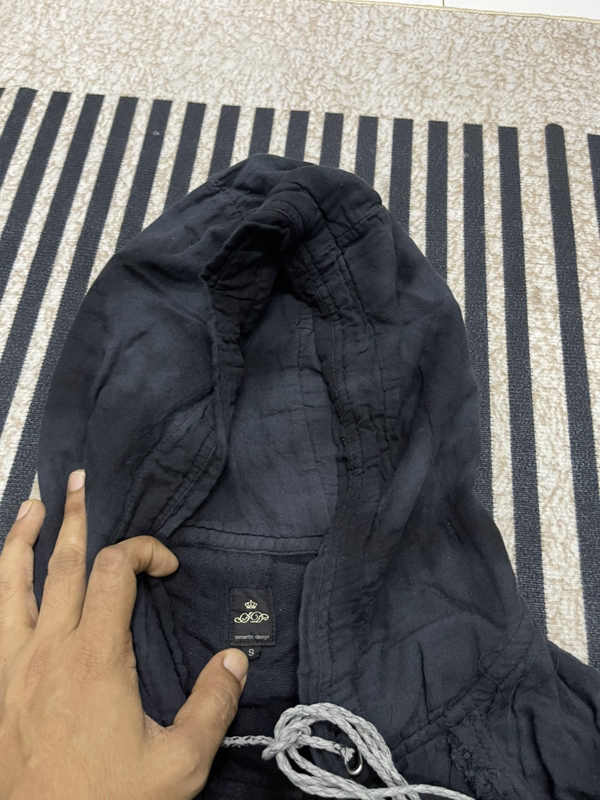 semanticdesign 2000s SEMANTIC DESIGN ASYMMETRICAL GRUNGE LONG HOOD JACKET Size US S / EU 44-46 / 1 - 12 Thumbnail