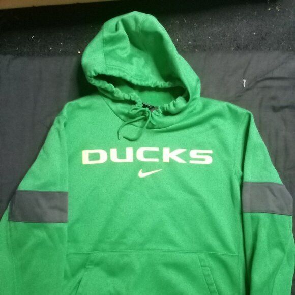 Nike Vintage Nike Dri-Fit Oregon Ducks Hoodie Sweatshirt Size US L / EU 52-54 / 3 - 2 Thumbnail