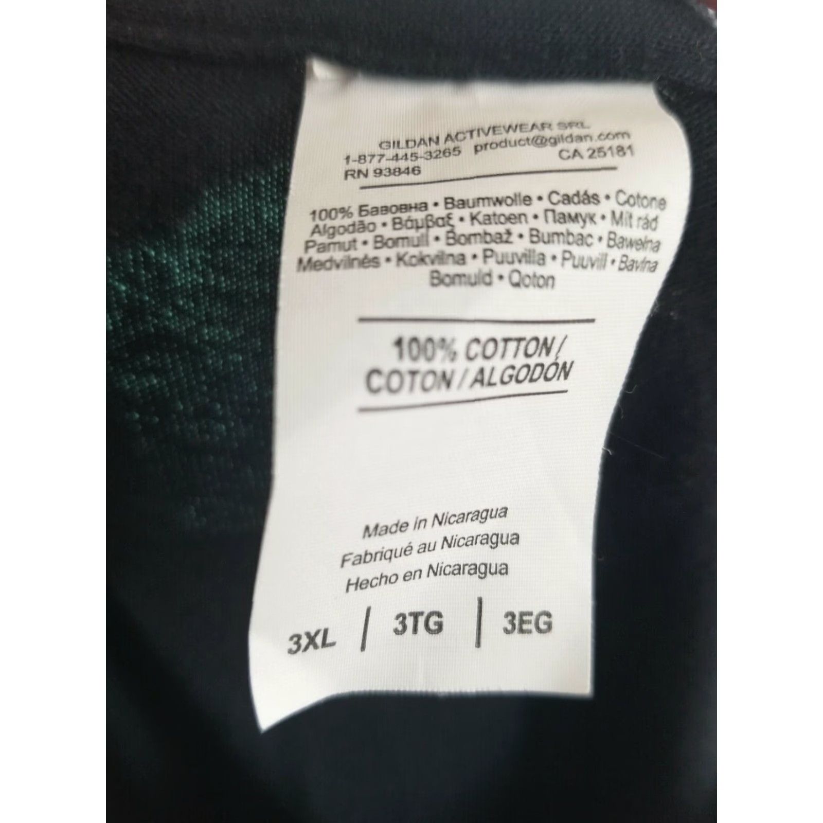 Gildan Mens 3XL T-Shirt Black Double Sided Gildan Lion Logo USA Atlanta GA Purple Duck Dirty Size US XXL / EU 58 / 5 - 7 Thumbnail
