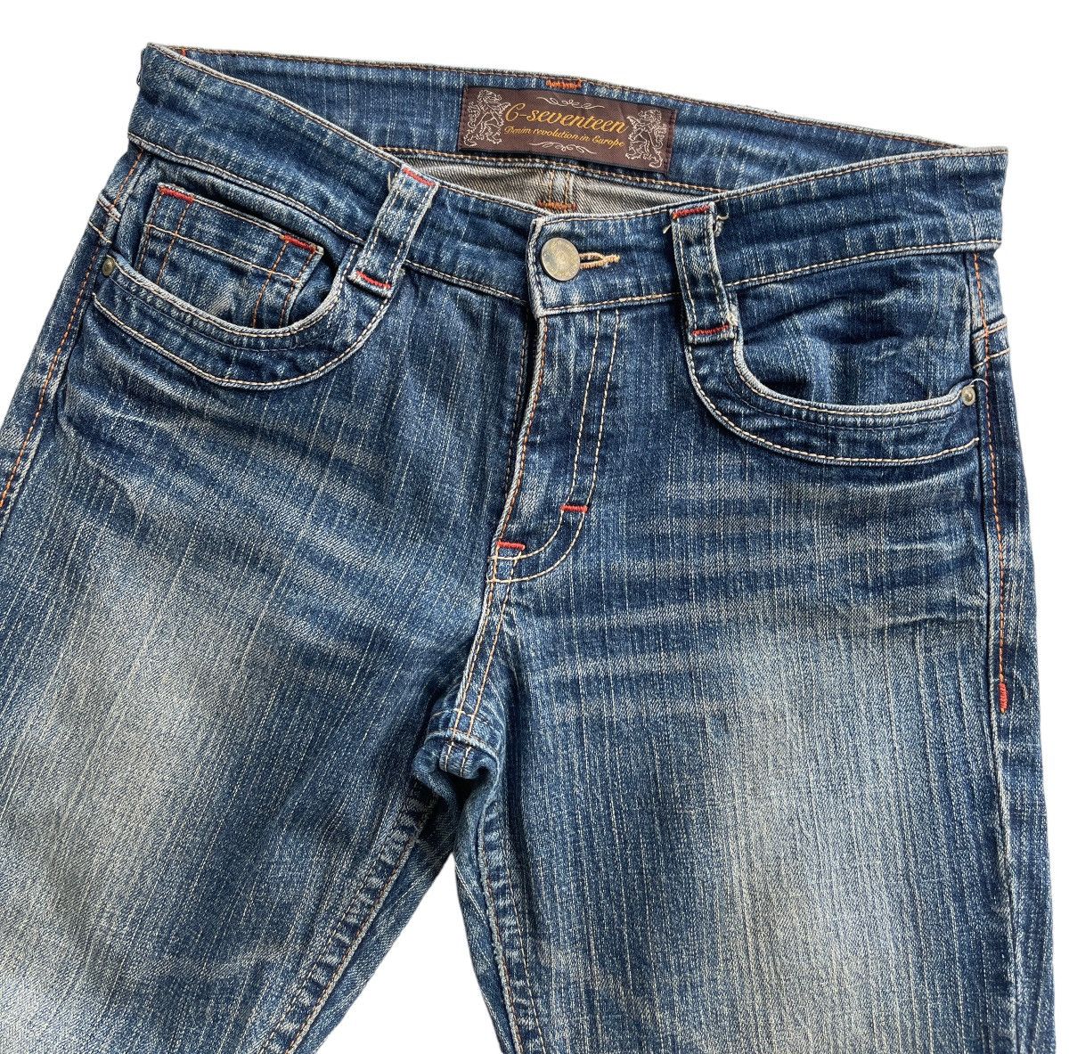 Japanese Brand Vintage Japanese G-Seventeen Women Flare Denim Size 28" / US 6 / IT 42 - 4 Thumbnail