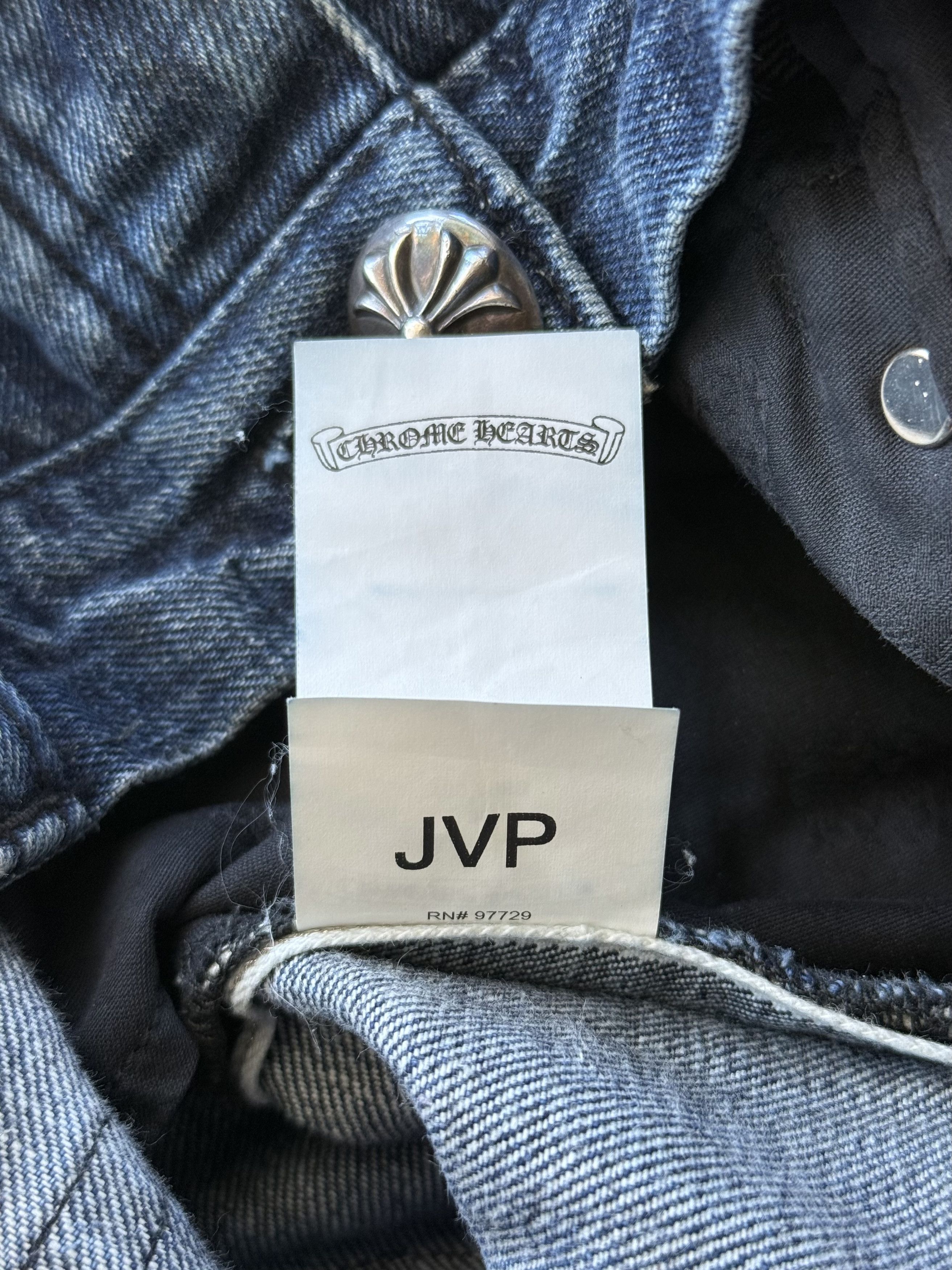Chrome Hearts Chrome Hearts Blue Denim Cross Patch Jeans Size US 36 / EU 52 - 7 Thumbnail