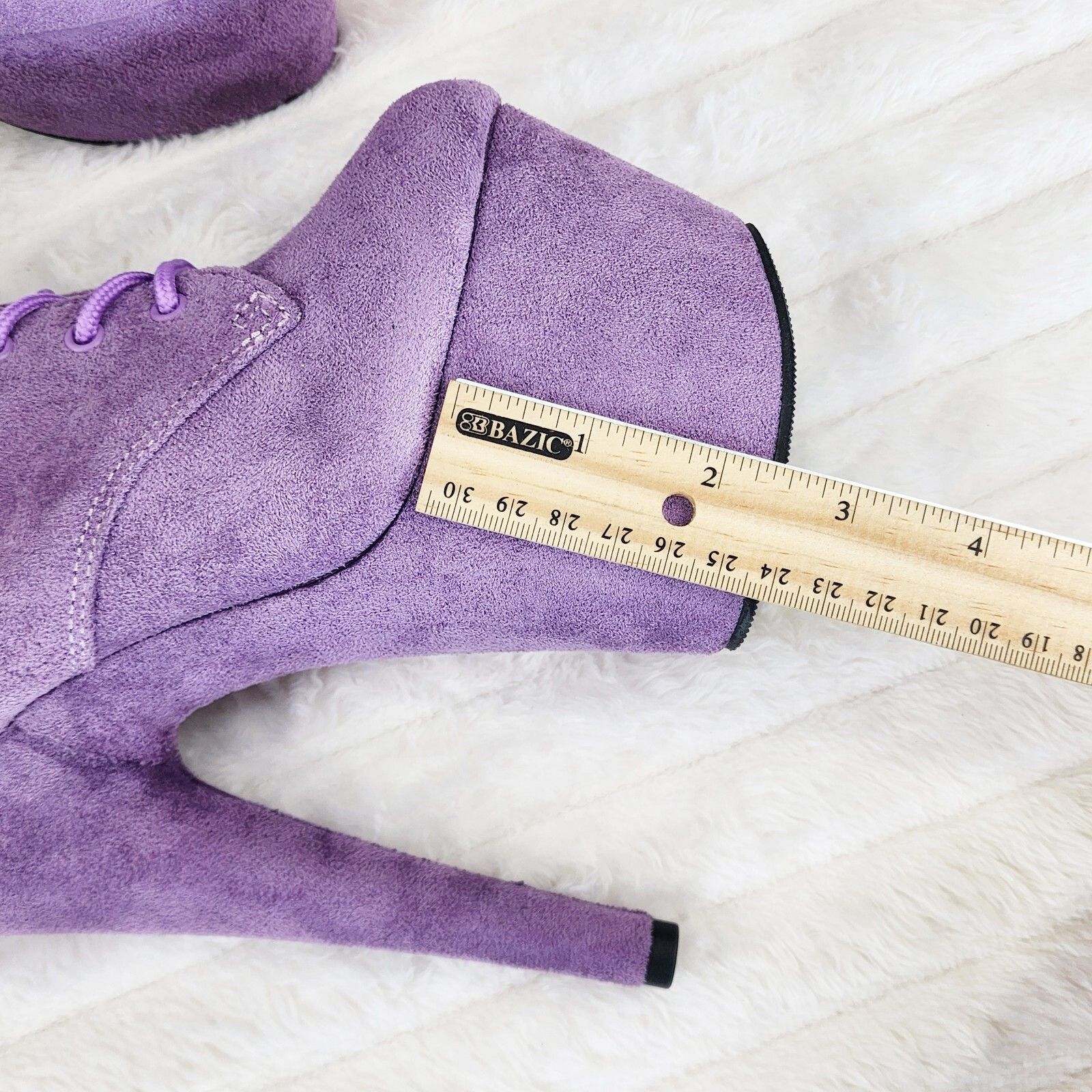 Other Adore 1020FS Lavender Lilac Purple Faux Suede 7" Heel Platf Size US 12 / IT 42 - 7 Thumbnail