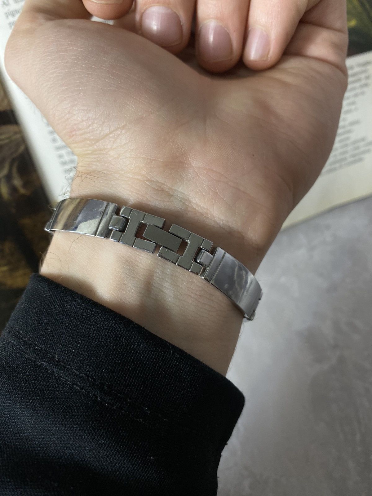 Japanese Brand Vintage Square Quartz Watch Women's Silver Bangle Style Size ONE SIZE - 6 Thumbnail