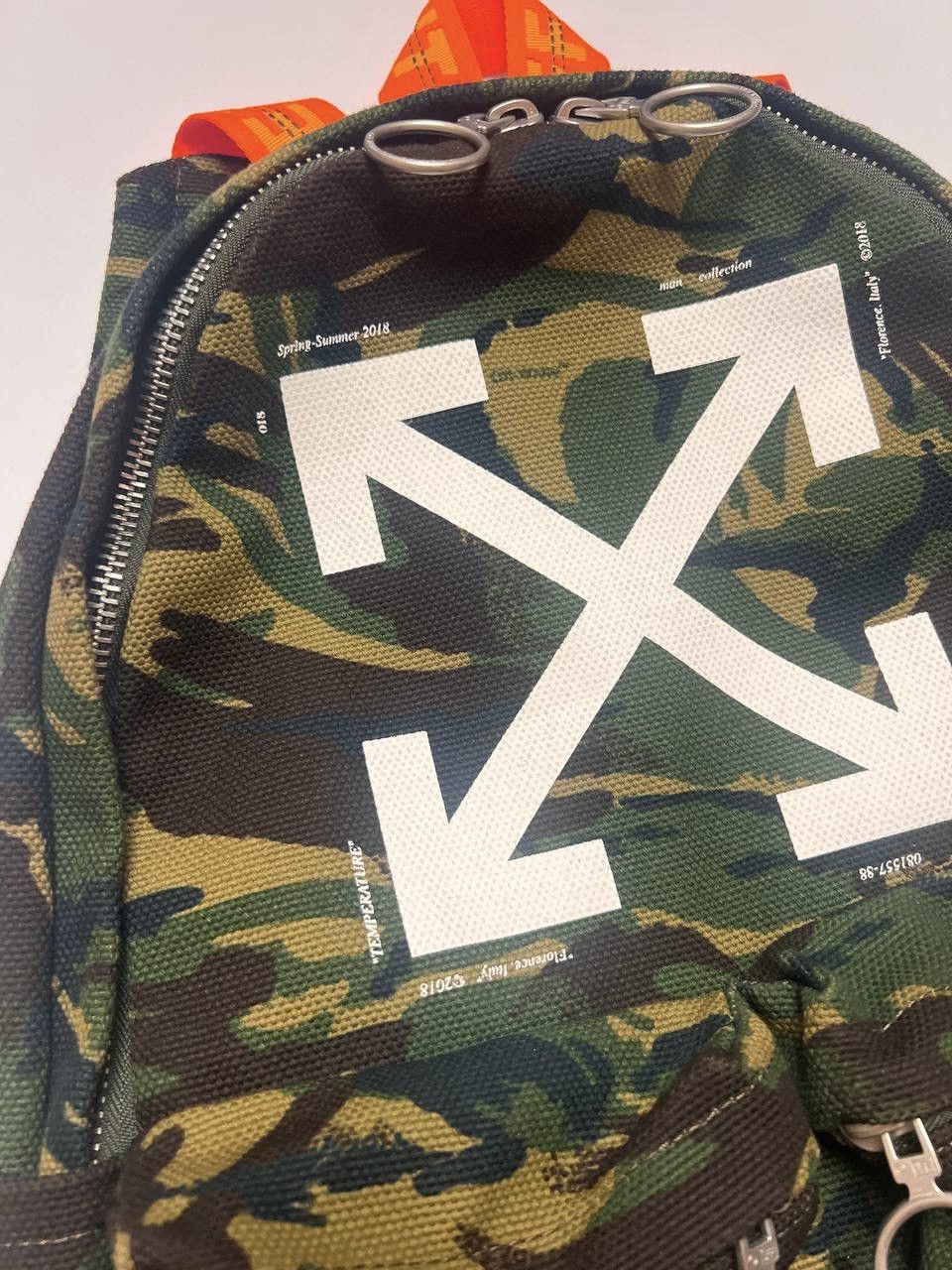 Off-White NWT🏷️ Off-White Multicolour Camouflage Backpack Size ONE SIZE - 4 Thumbnail