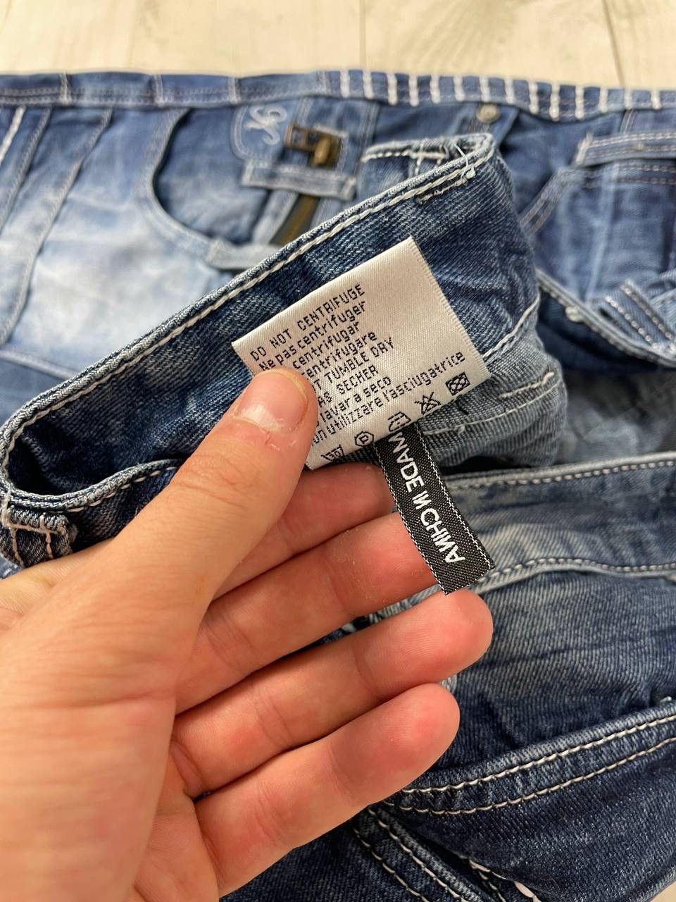 Japanese Brand Kosmo Lupo Distressed Gothic Punk Denim Jeans Japan Y2K Size US 38 / EU 54 - 8 Thumbnail