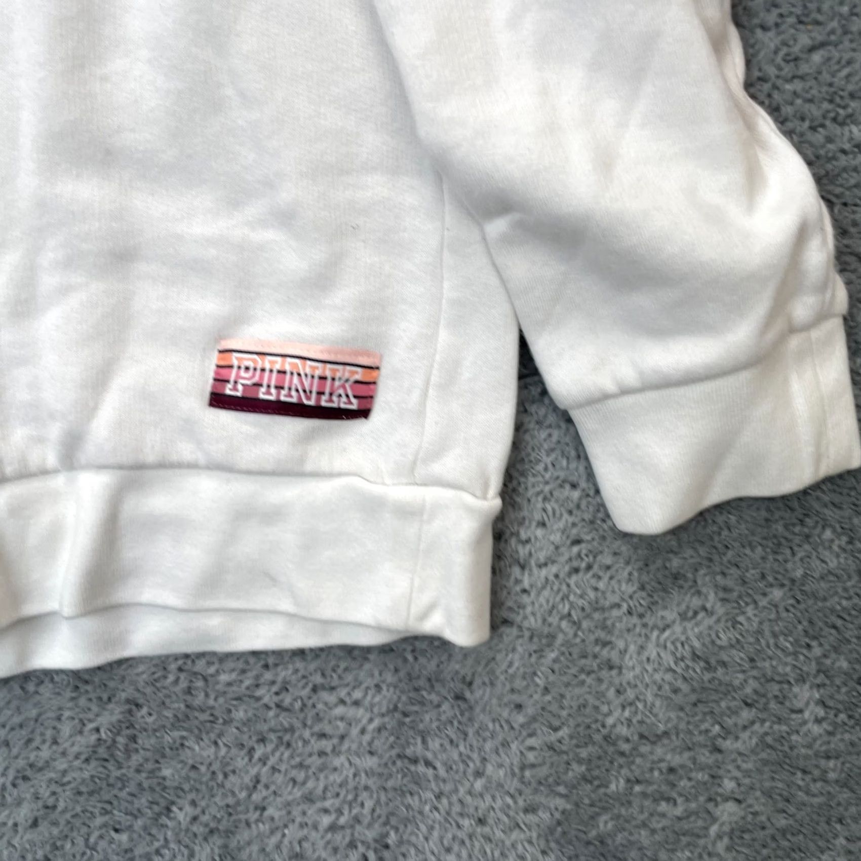 Victoria's Secret Vicoria'S Secret Sweatshirt Womens Small White Pink Campus Fleece Lined Cotton Size S / US 4 / IT 40 - 7 Thumbnail