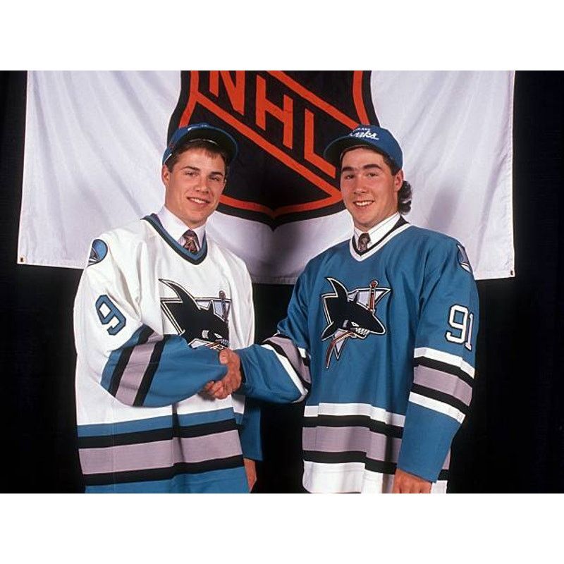 NHL × Sports Specialties NEW San Jose Sharks 90s UII snapback Pinstripe hockey vtg Size ONE SIZE - 4 Thumbnail
