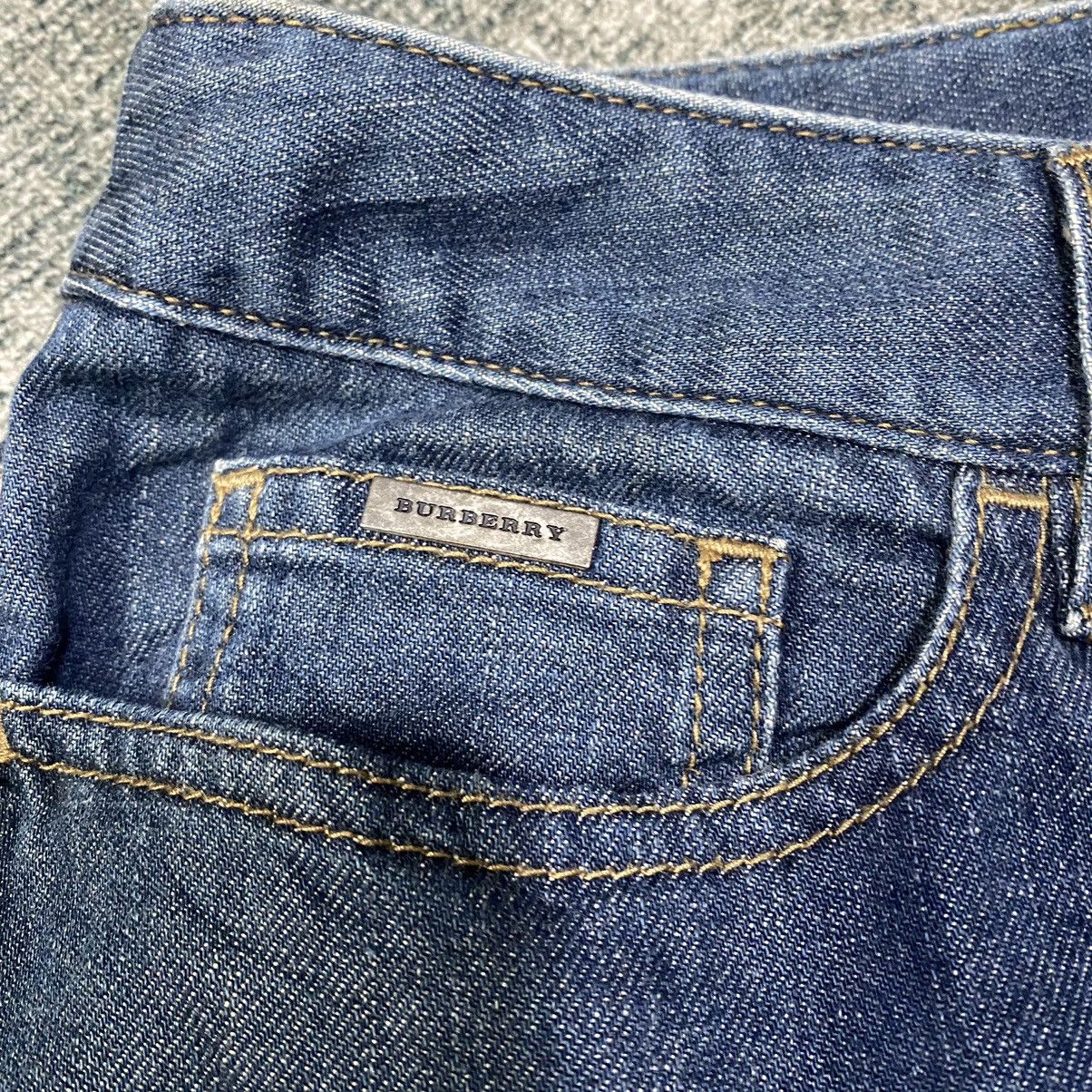 Burberry × Jean × Vintage Burberry Distressed Bootcut Jeans Size 33" - 10 Thumbnail
