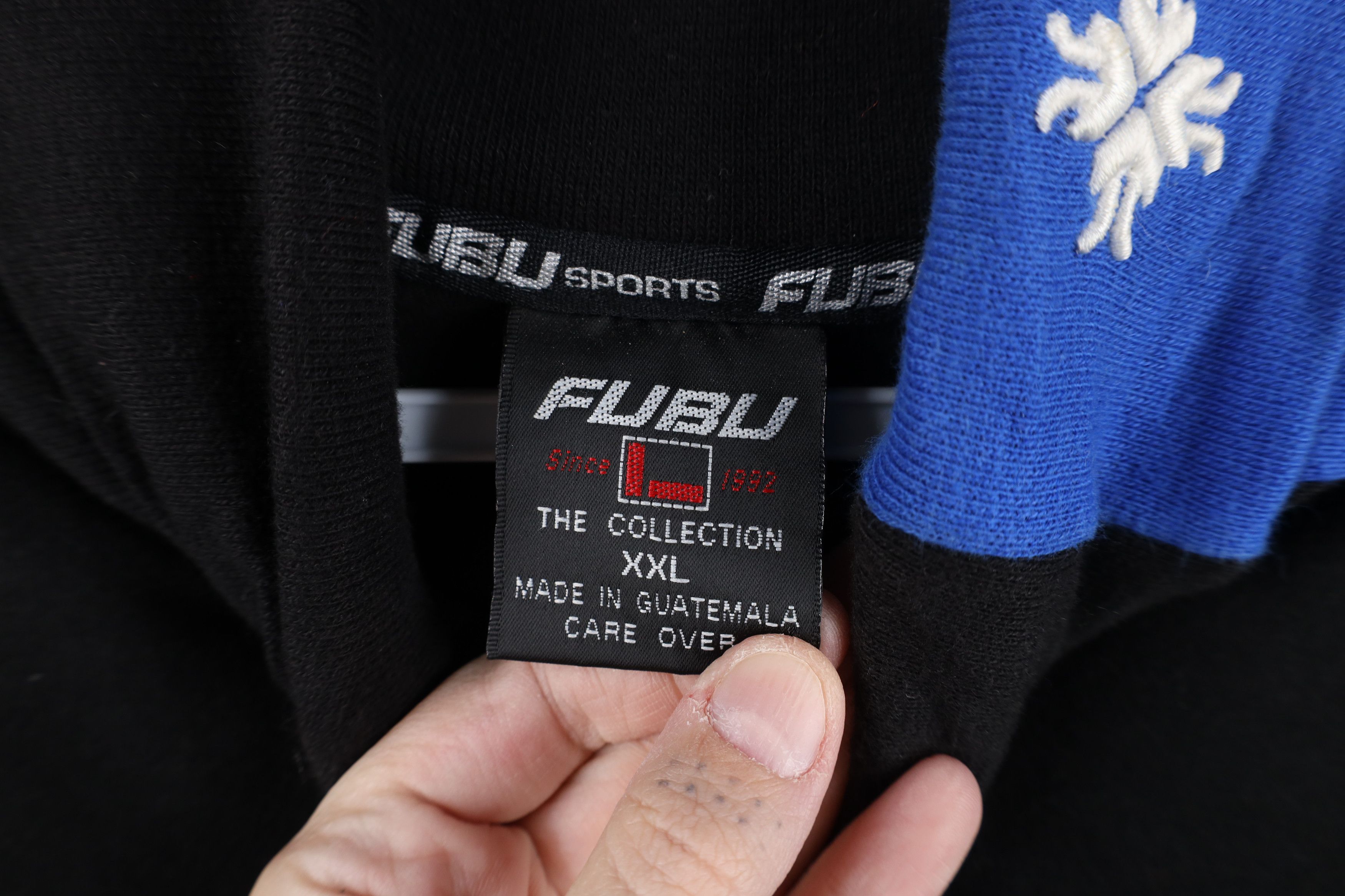 Fubu Vintage 90s FUBU Snowflake Fit Turtleneck T-Shirt Black Size US XXL / EU 58 / 5 - 9 Thumbnail