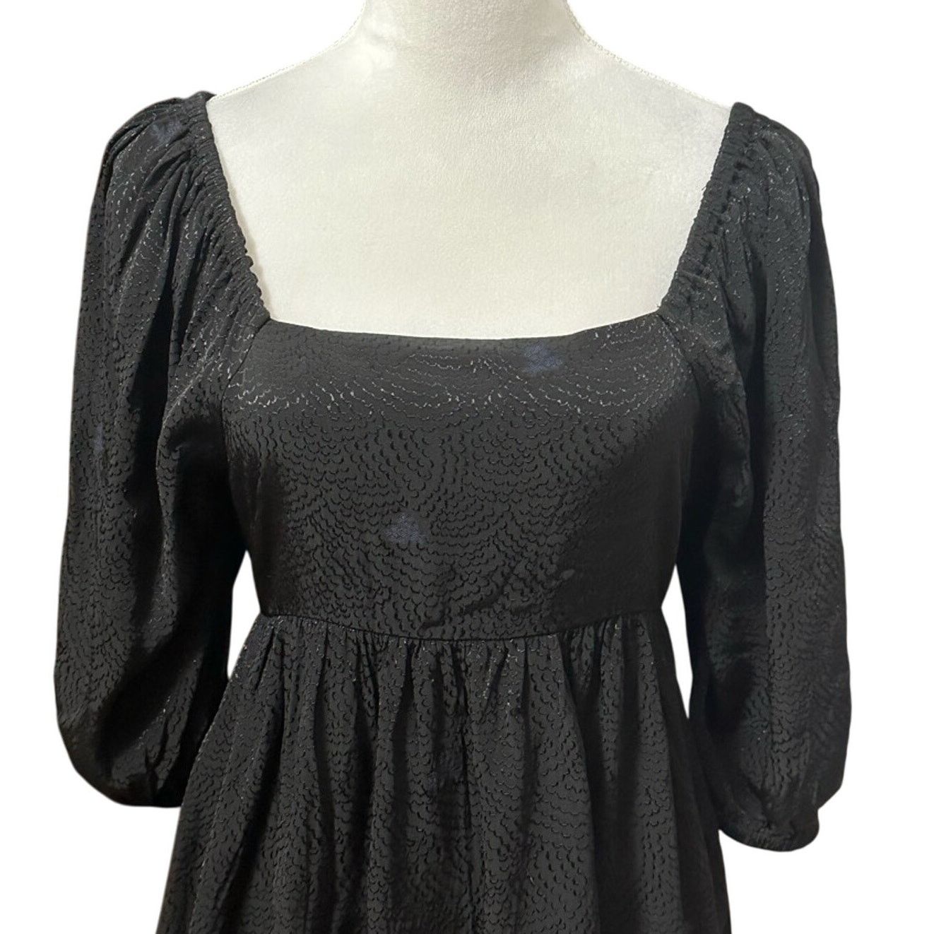 Treasure & Bond Treasure & Bond Peplum Top Square Neck Cutout Black S NWOT Size S / US 4 / IT 40 - 2 Thumbnail