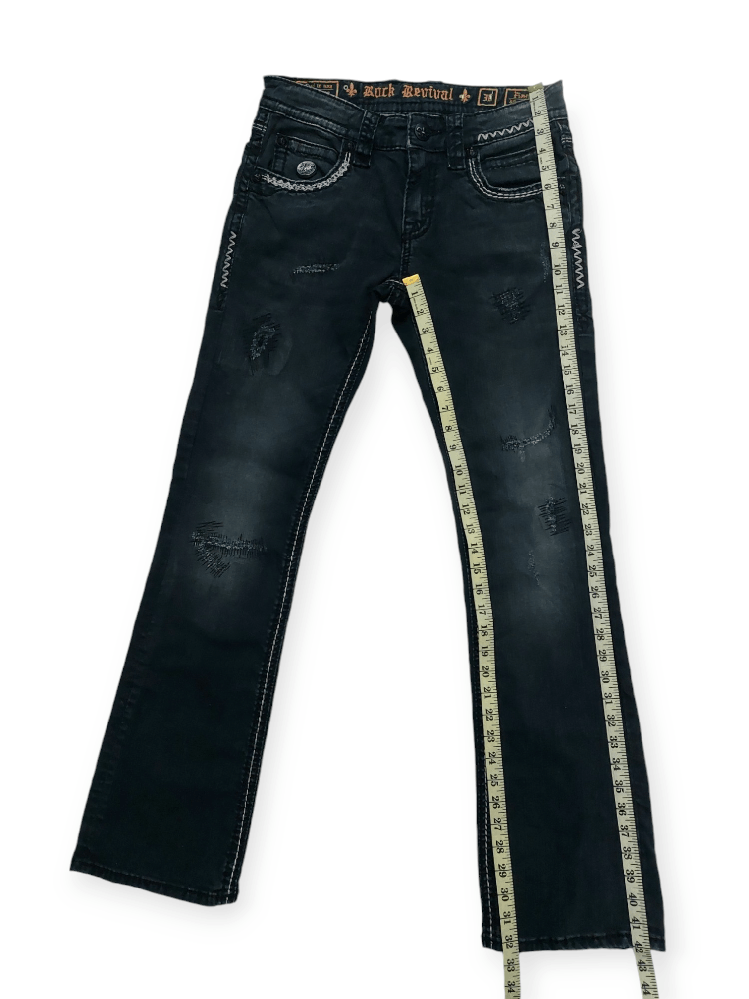 Rock Revival Flare💥 Vintage Punk Rock Revival Jeans Size US 30 / EU 46 - 21 Thumbnail