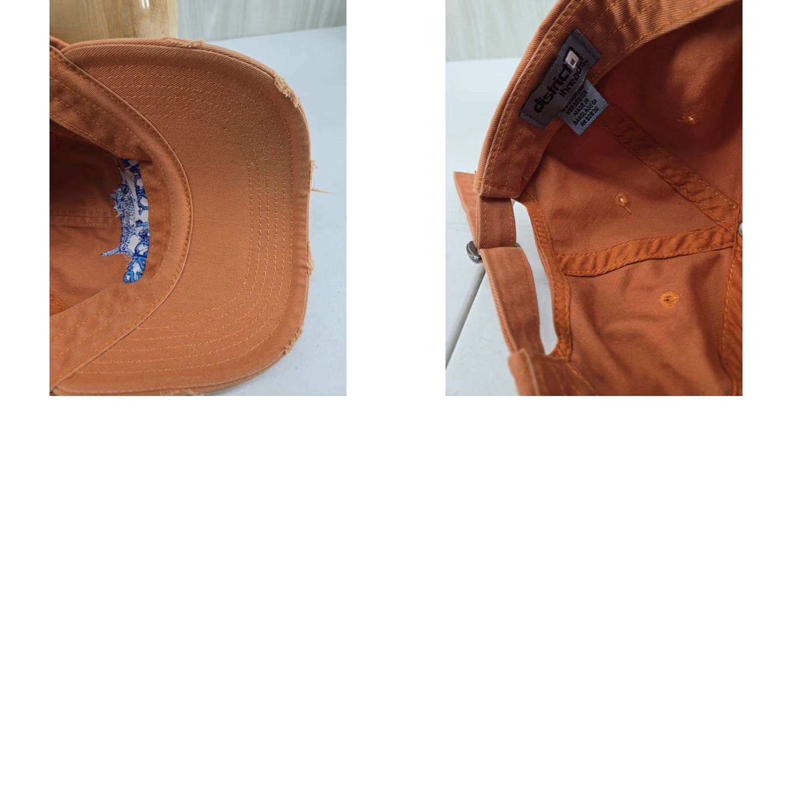 Vintage District Threads Distressed Tacky Jacks Hat Strapback Headwear Orange Beach AL Baseball Cap Unisex Adults Adjustable One Size Adult Orange Size ONE SIZE - 9 Thumbnail