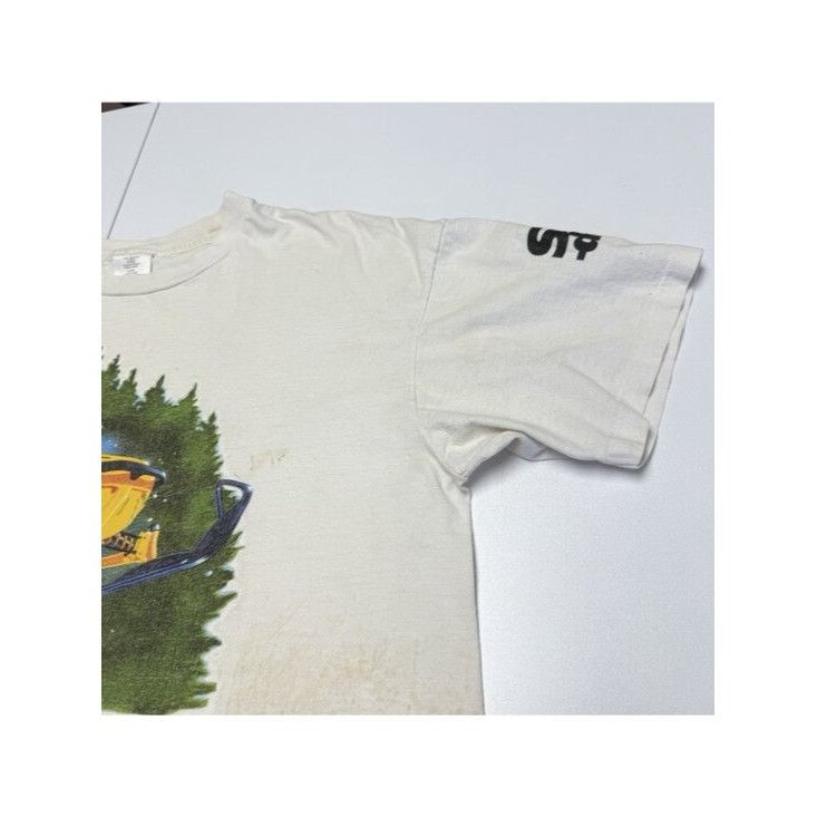 Vintage Vintage Yellow Fever Snowmobile T Shirt Mens XL White Y2k Size US XL / EU 56 / 4 - 5 Thumbnail