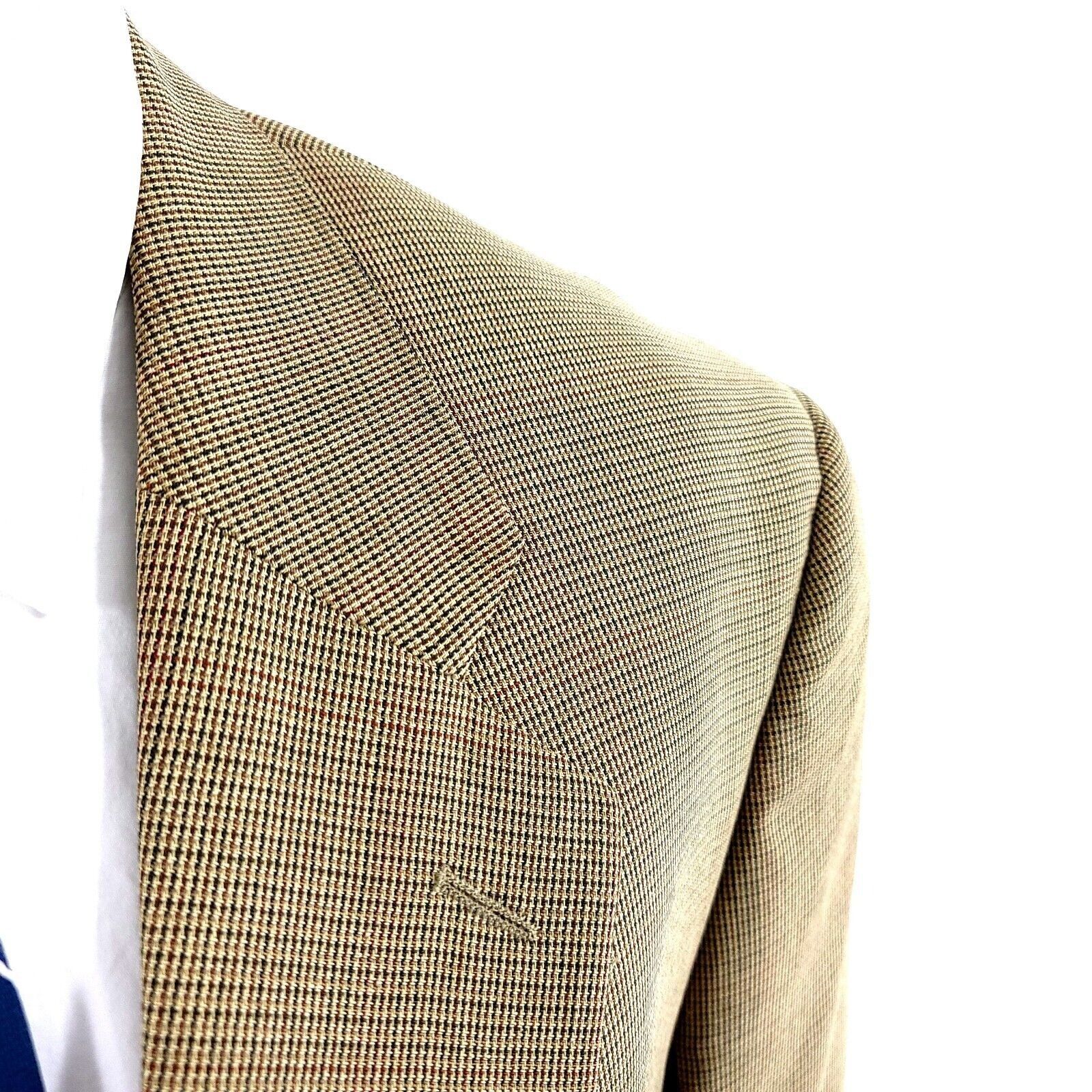 Brooks Brothers Brooks Brothers 346 Silk Wool 2 Button Sport Coat 42S Brown Size 42S - 2 Thumbnail