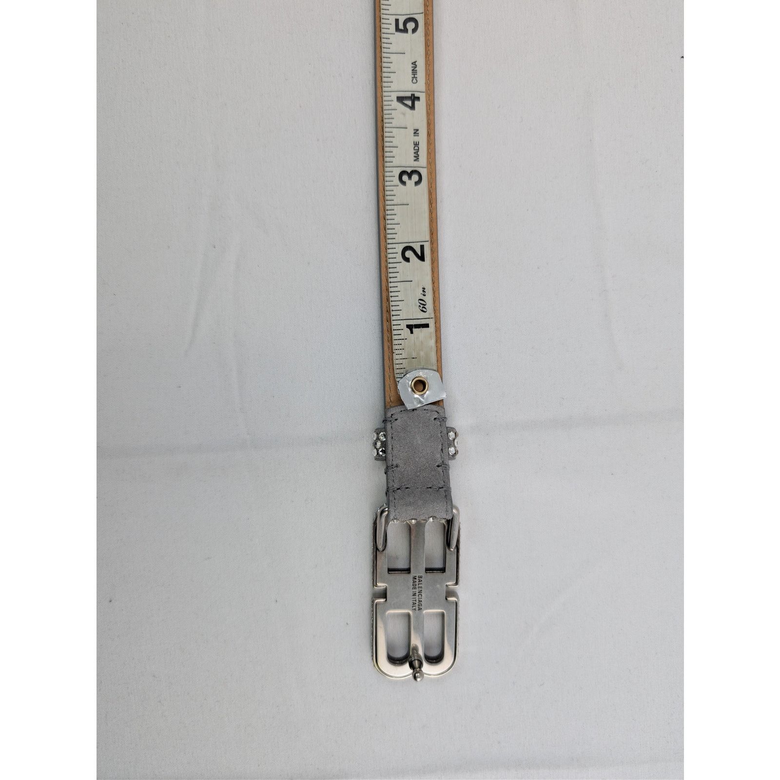Balenciaga o1rshd1 Size: 85cm / Women's BB Studded Belt in Black/Silver Size ONE SIZE - 11 Thumbnail